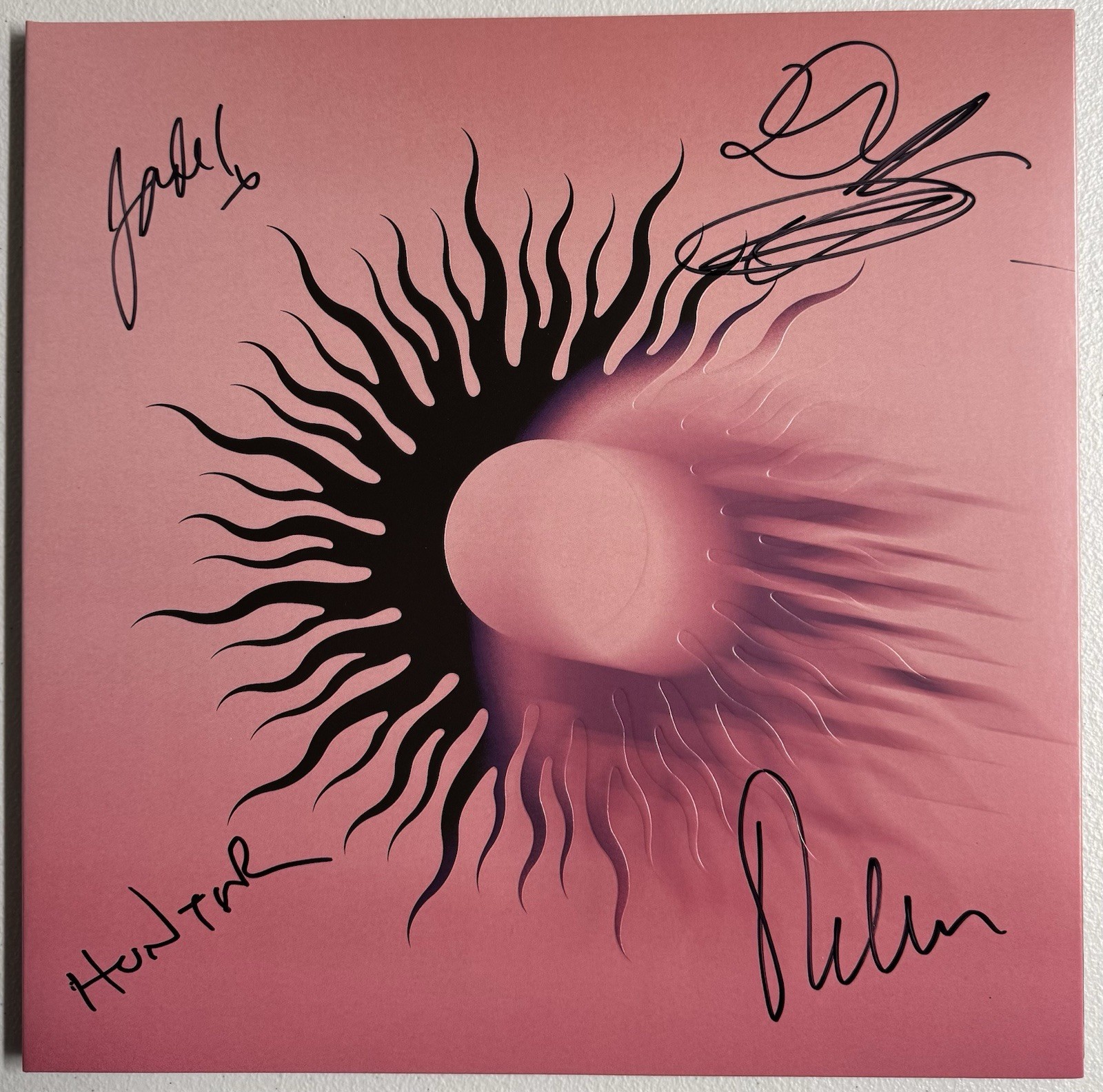 AFI Silver Bleeds the Black Sun COVER Jacket SIGNED Vinyl Autographed JSA COA