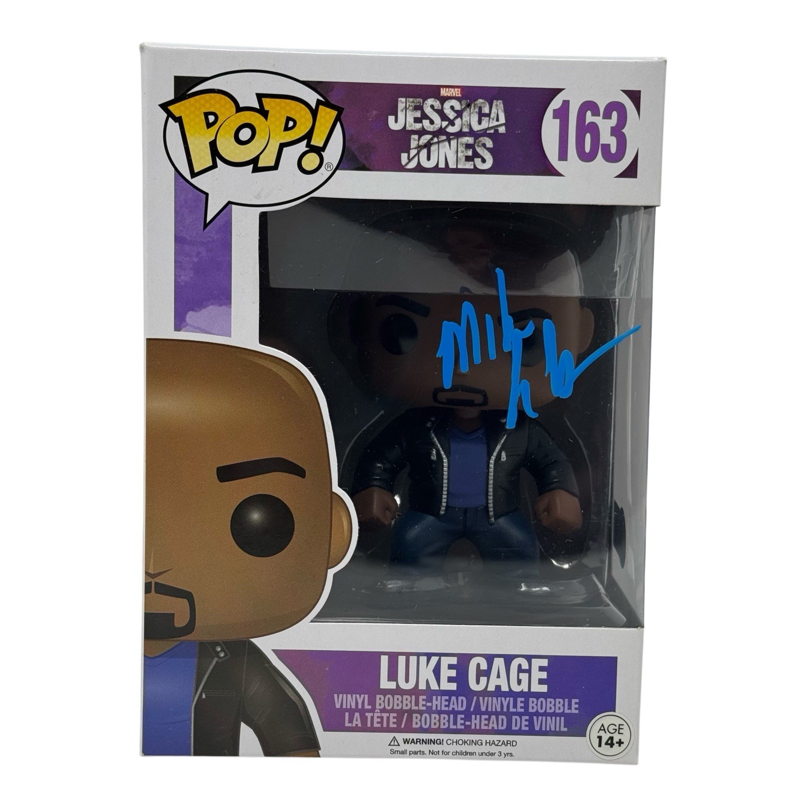 Mike Colter Signed Luke Cage Funko Pop Marvel Jessica Jones Autograph BAS COA