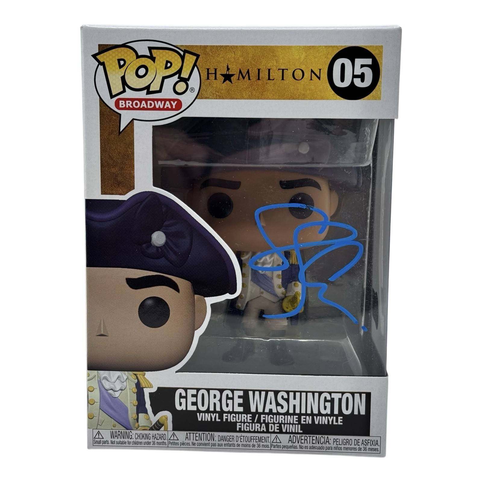 Christopher Jackson Signed Hamilton George Washington Funko Pop #05 Beckett COA