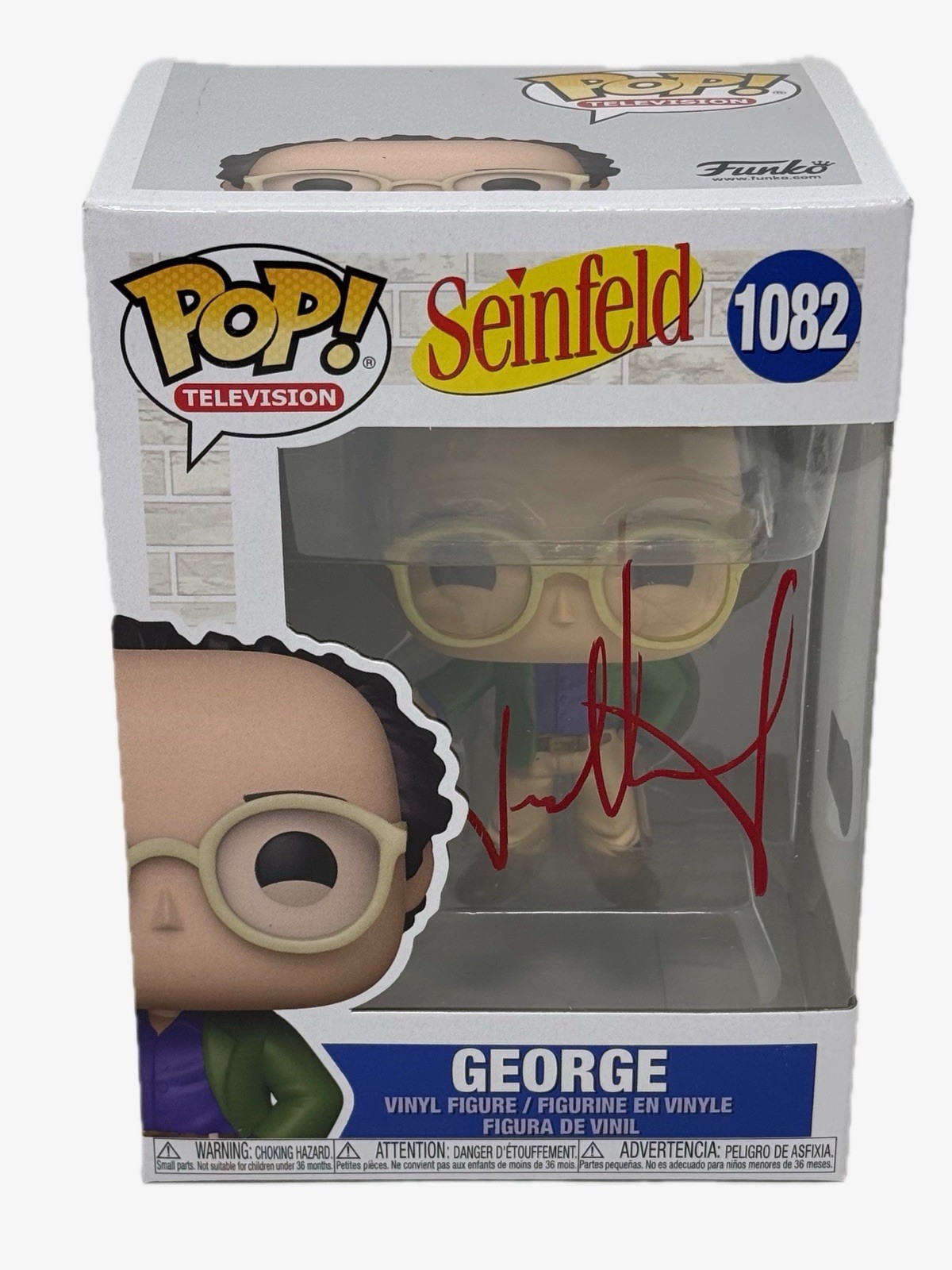 Jason Alexander Signed Seinfeld George Costanza Funko Pop Autograph Beckett COA