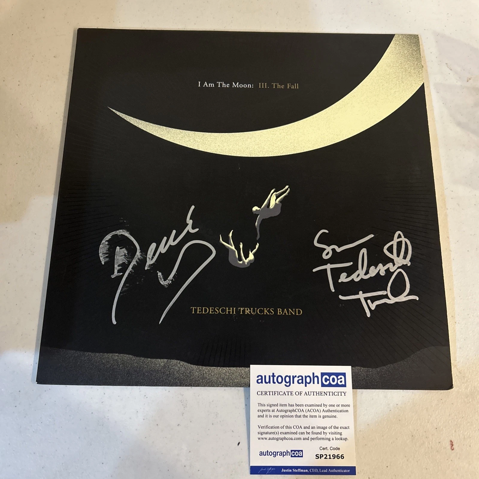TEDESCHI TRUCKS BAND SIGNED AUTOGRAPH VINYL ALBUM ACOA I AM THE MOON RECORD LP
