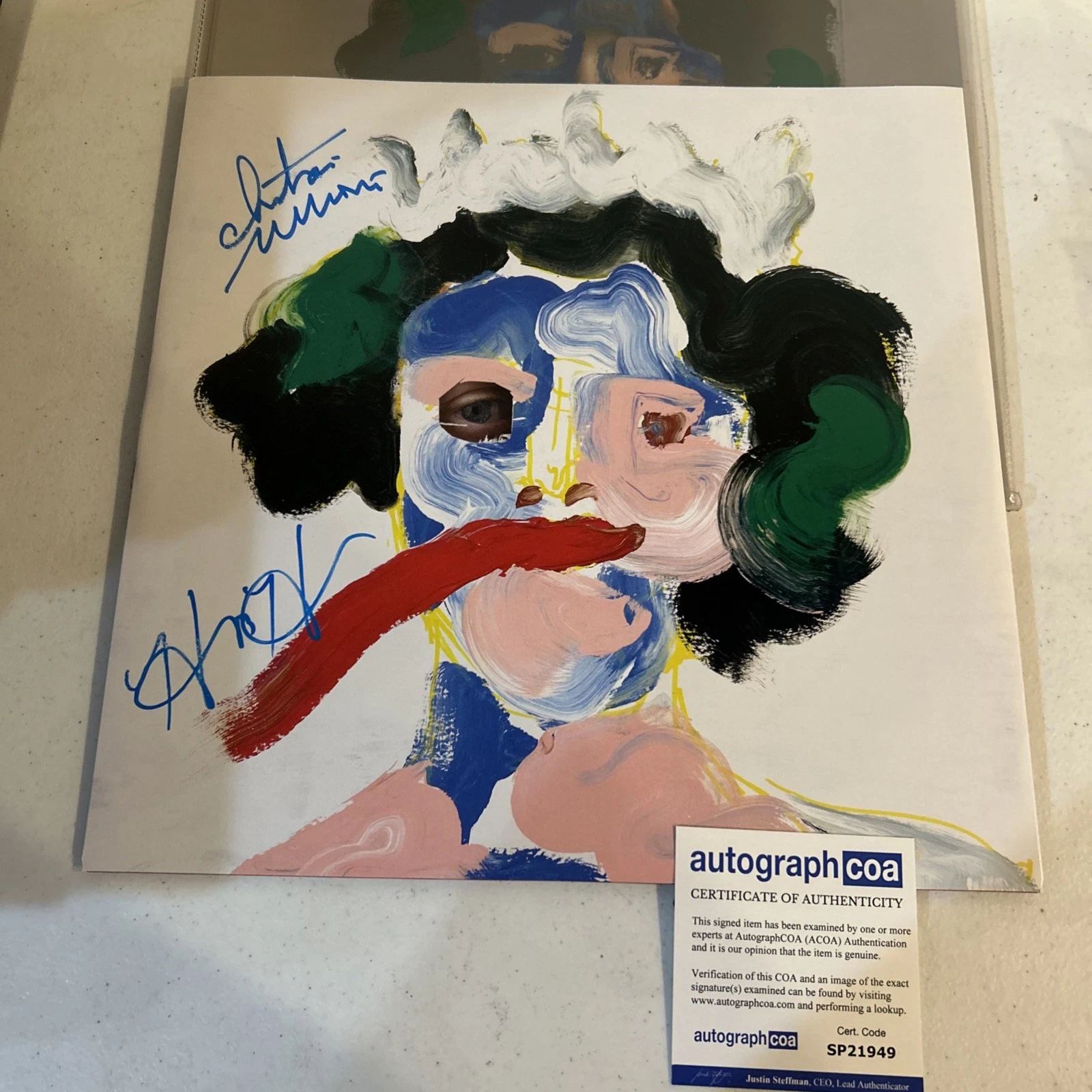 GROUPLOVE SIGNED AUTOGRAPH VINYL ALBUM ACOA HEALER RECORD LP CHRISTIAN & HANNAH