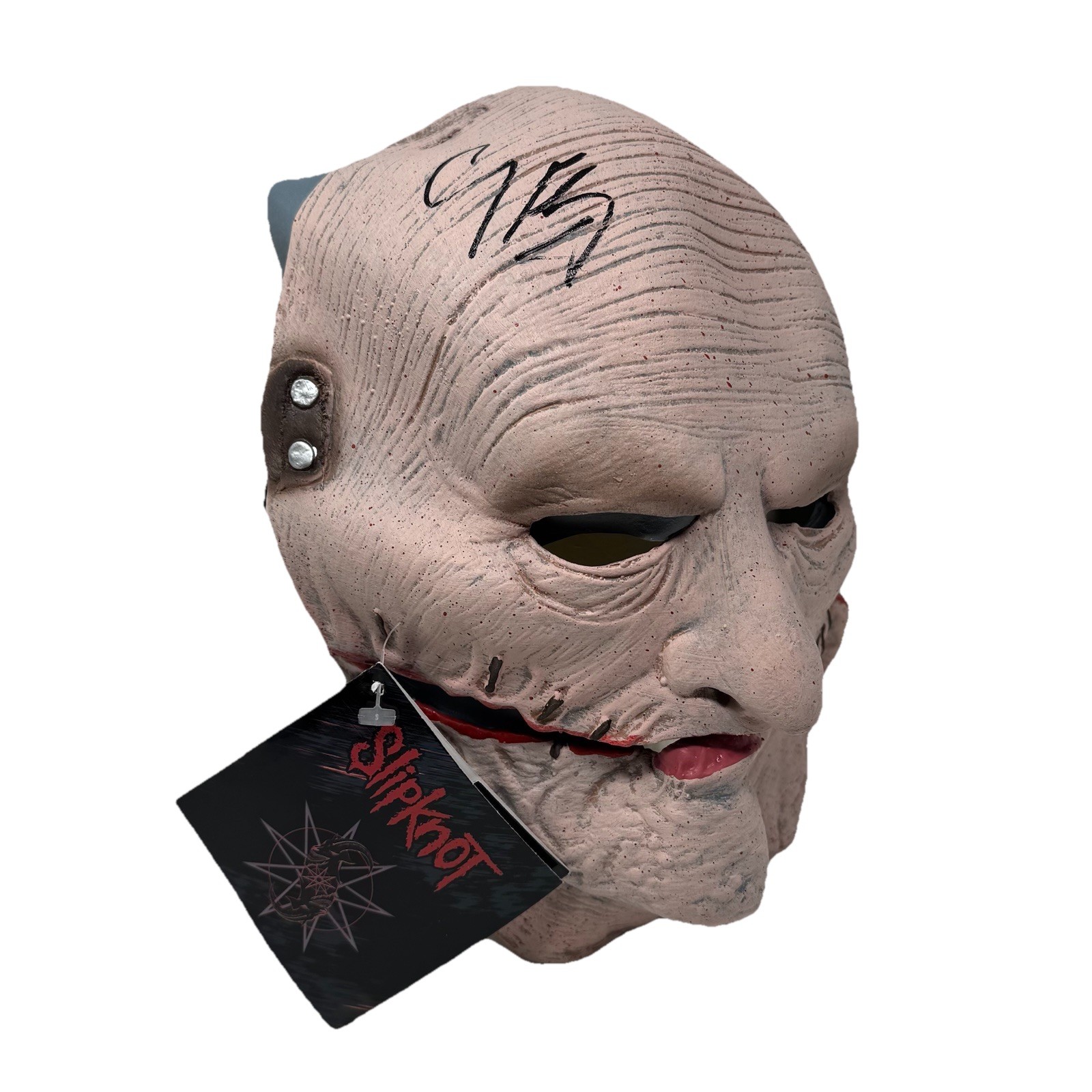Corey Taylor Signed Autographed Slipknot Mask Gray Chapter Beckett Witnessed COA