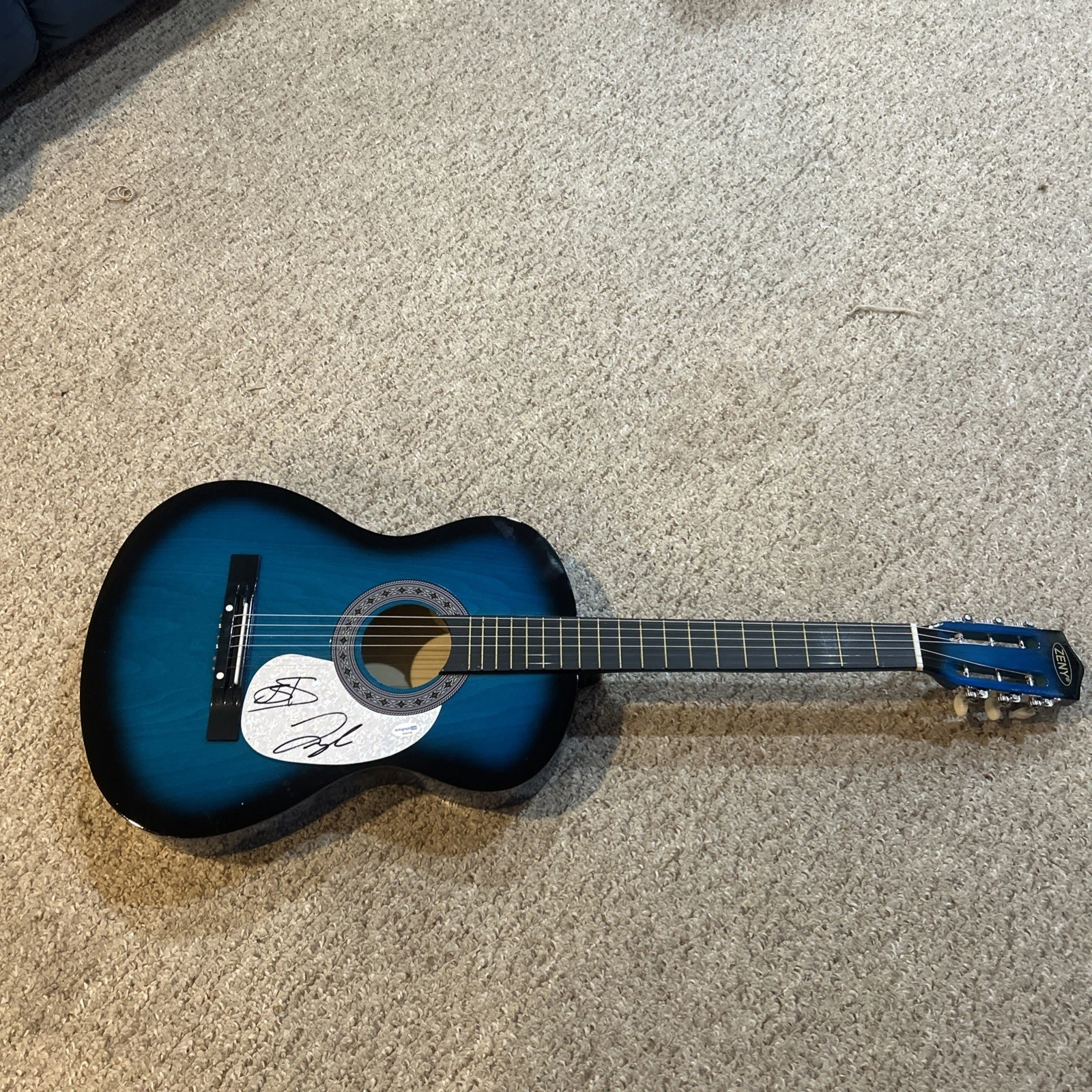 FLORIDA GEORGIA LINE SIGNED AUTOGRAPH 38” ACOUSTIC GUITAR ACOA LOA FGL