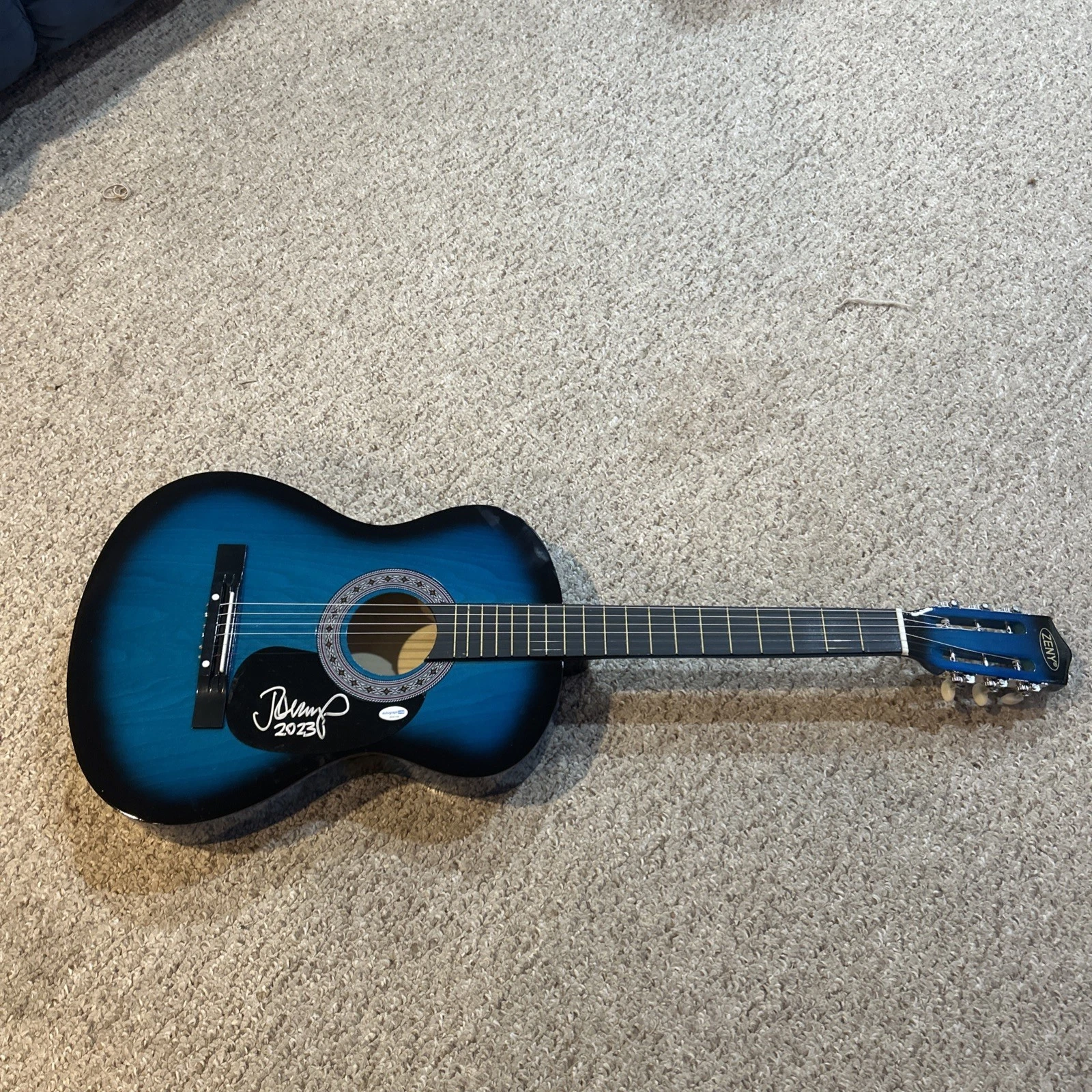 JOHN MELLENCAMP SIGNED AUTOGRAPH 38” ACOUSTIC GUITAR ACOA ROCK STAR