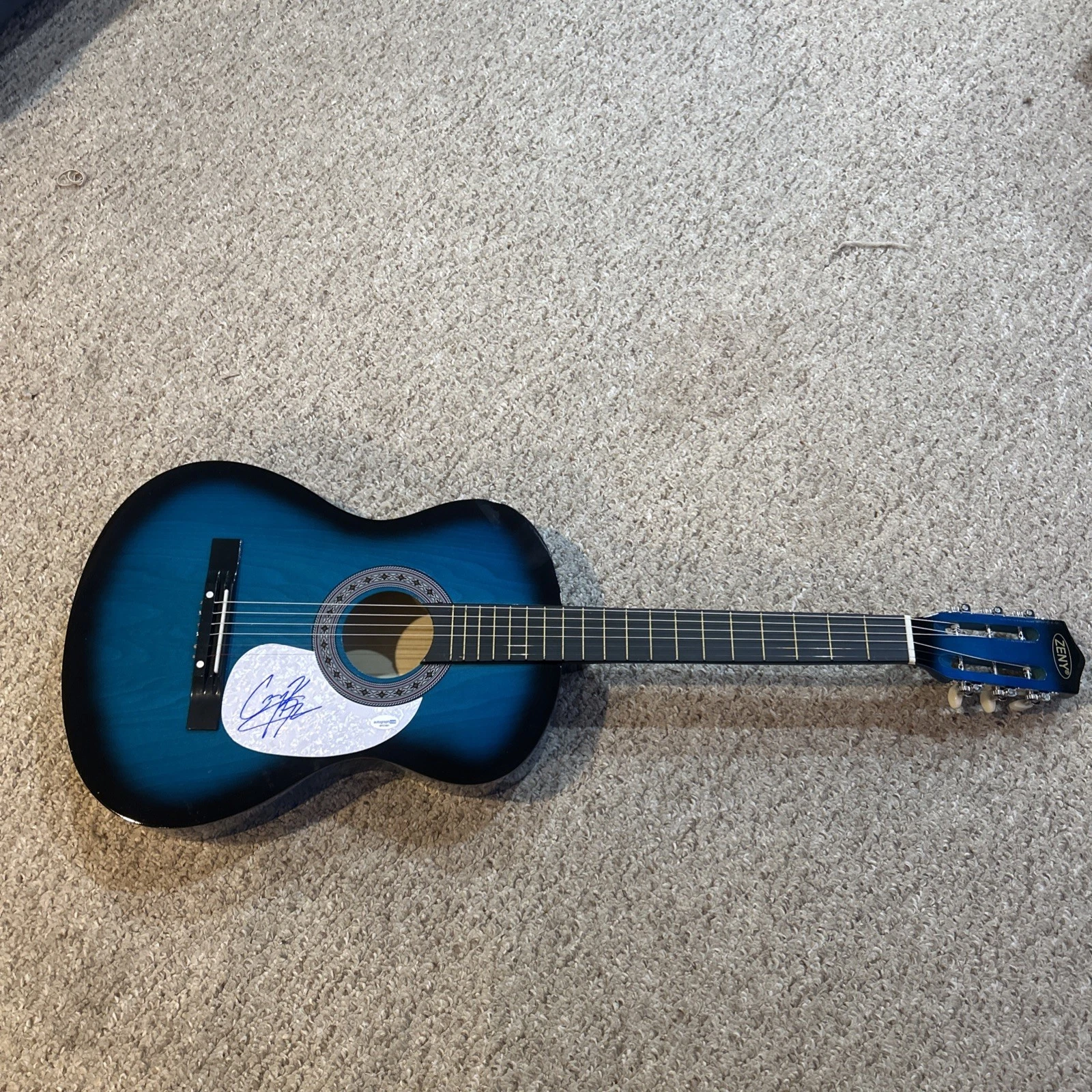 COREY KENT SIGNED AUTOGRAPH 38” ACOUSTIC GUITAR ACOA COUNTRY STAR THIS HEART