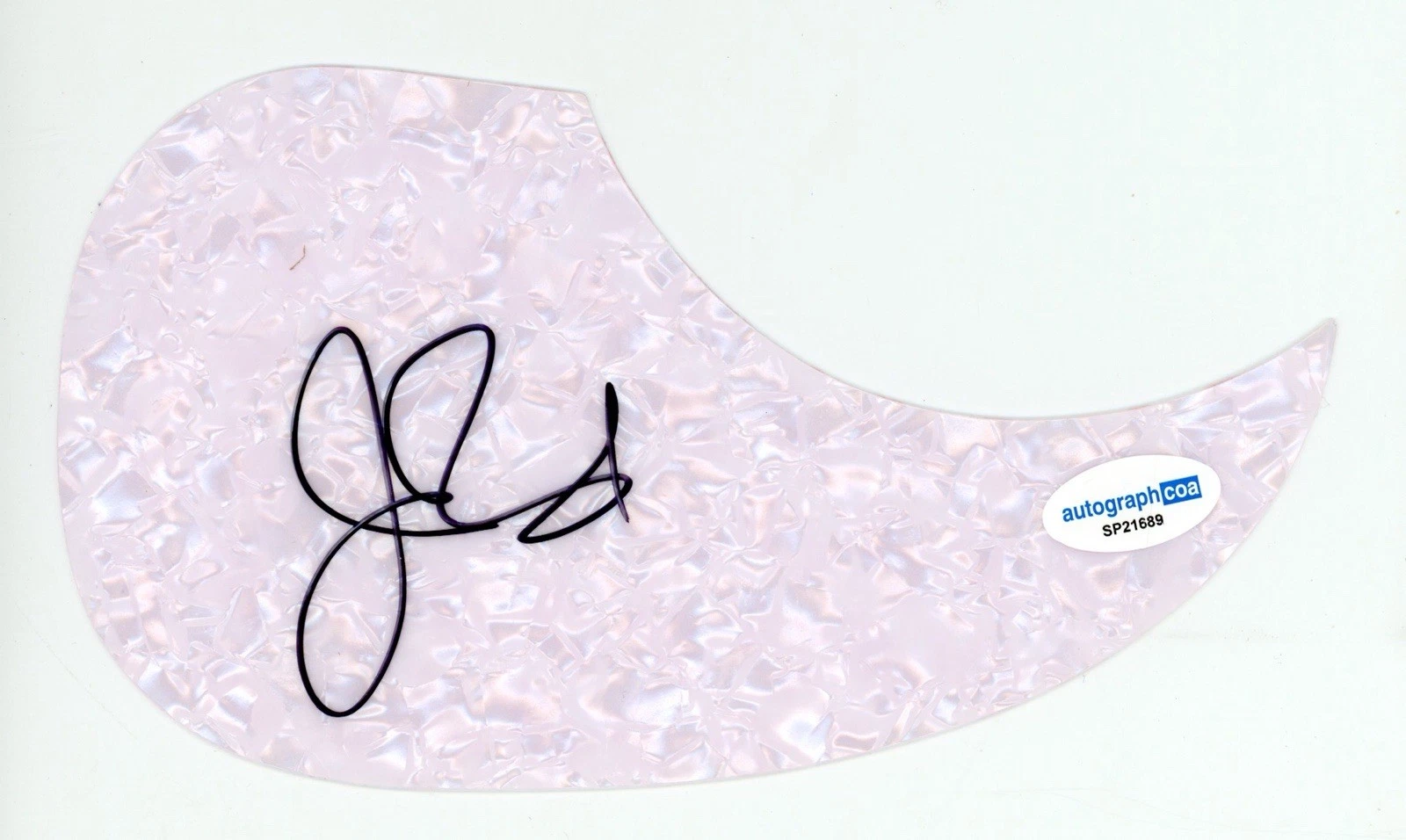 JOHNNY VAN ZANT SIGNED AUTOGRAPH ACOUSTIC PICKGUARD ACOA LYNYRD SKYNYRD