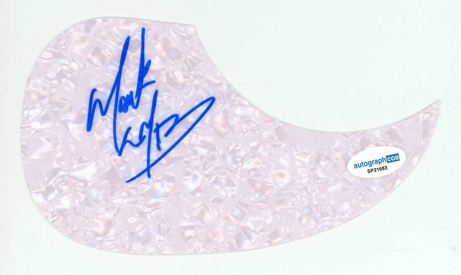 MARK CALDERON COLOR ME BADD SIGNED AUTOGRAPH ACOUSTIC GUITAR PICKGUARD ACOA