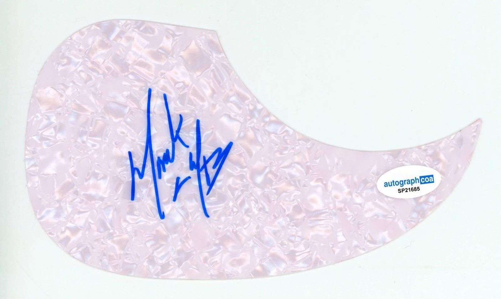 MARK CALDERON COLOR ME BADD SIGNED AUTOGRAPH ACOUSTIC GUITAR PICKGUARD ACOA