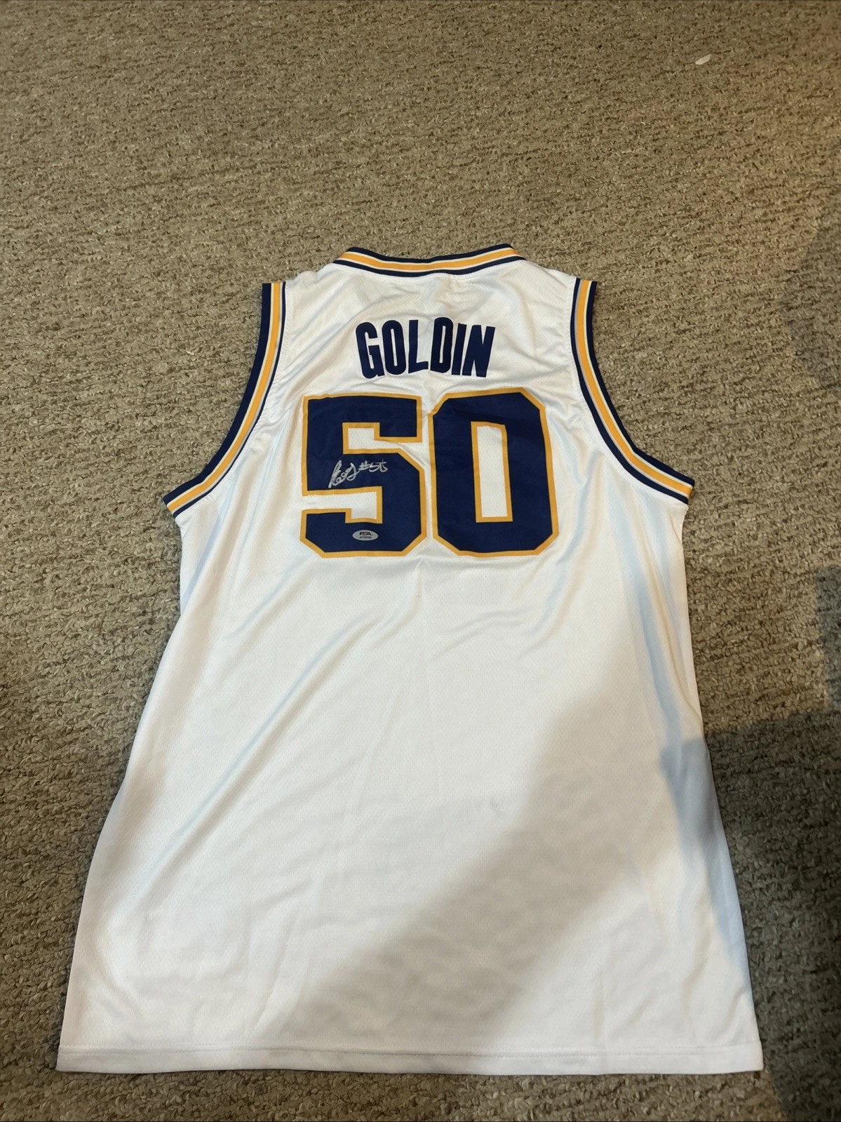 MICHIGAN WOLVERINES- VLADISLAV GOLDIN SIGNED AUTOGRAPH JERSEY PSA COA