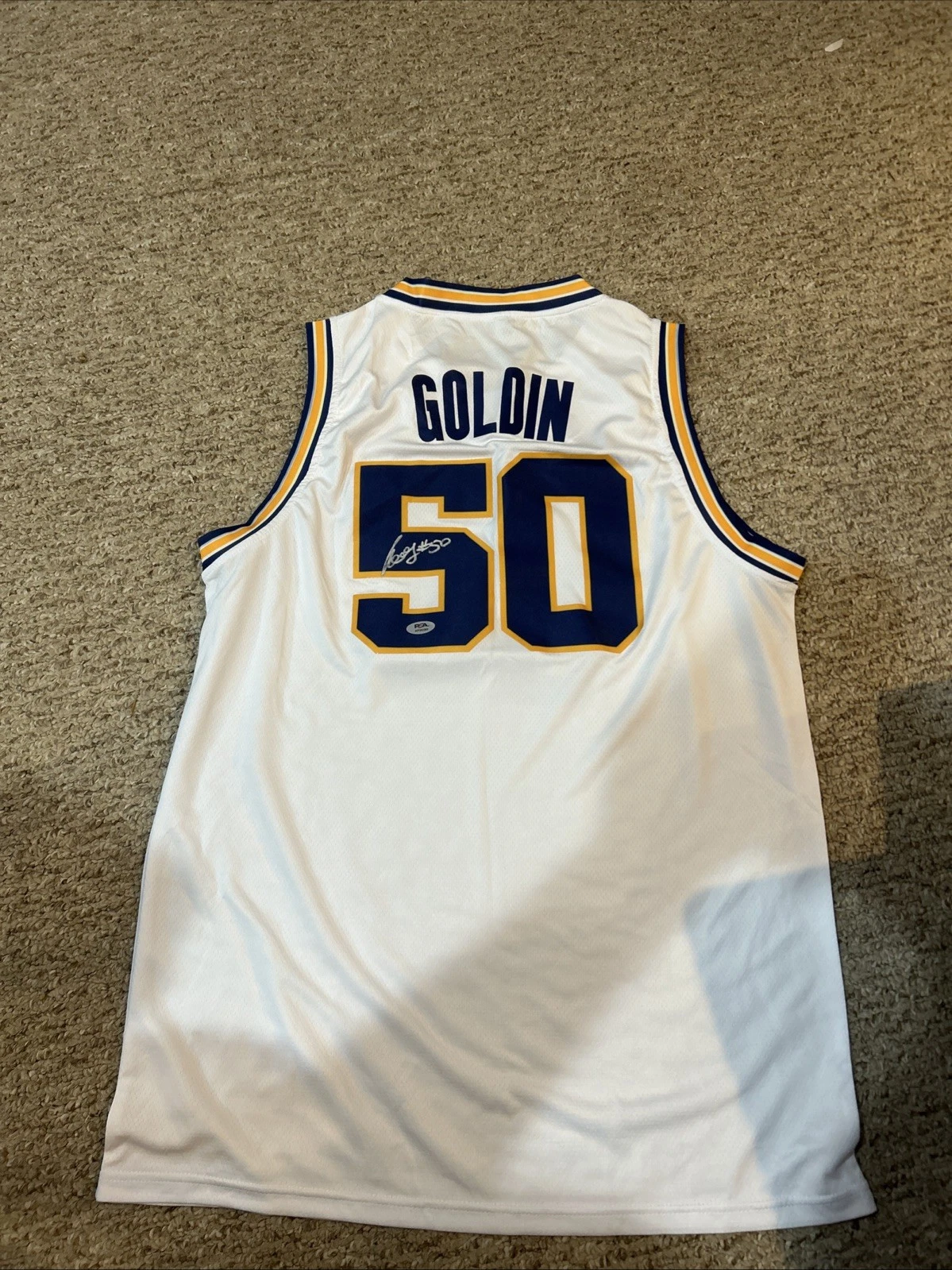 MICHIGAN WOLVERINES- VLADISLAV GOLDIN SIGNED AUTOGRAPH JERSEY PSA COA