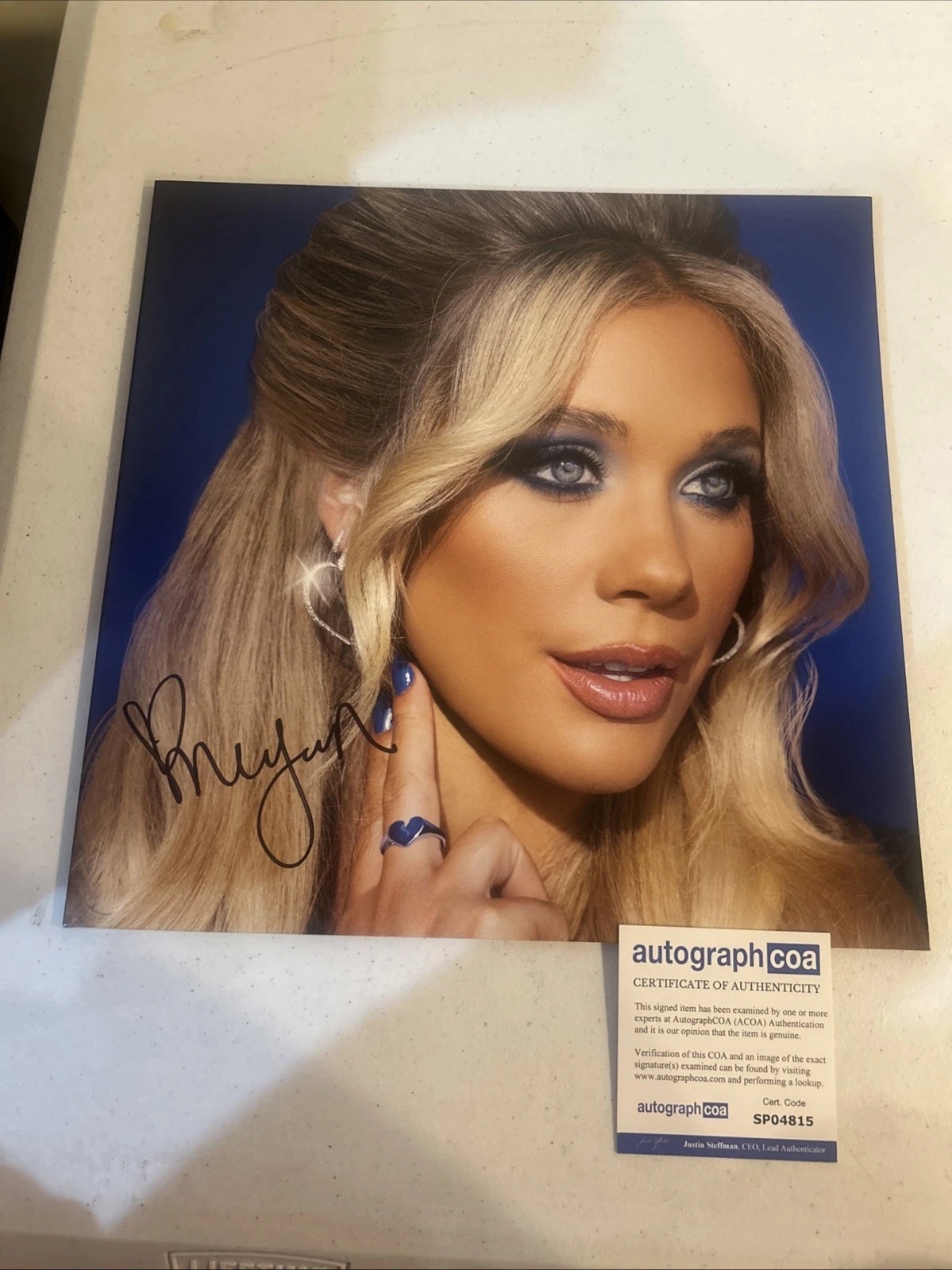 MEGAN MORONEY SIGNED AUTOGRAPH VINYL ALBUM ACOA AM I OKAY? RECORD LP COUNTRY