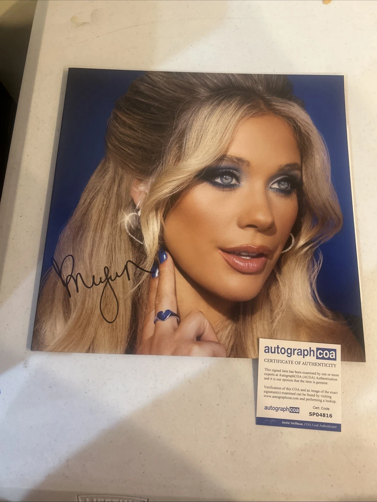 MEGAN MORONEY SIGNED AUTOGRAPH VINYL ALBUM ACOA AM I OKAY? RECORD LP COUNTRY