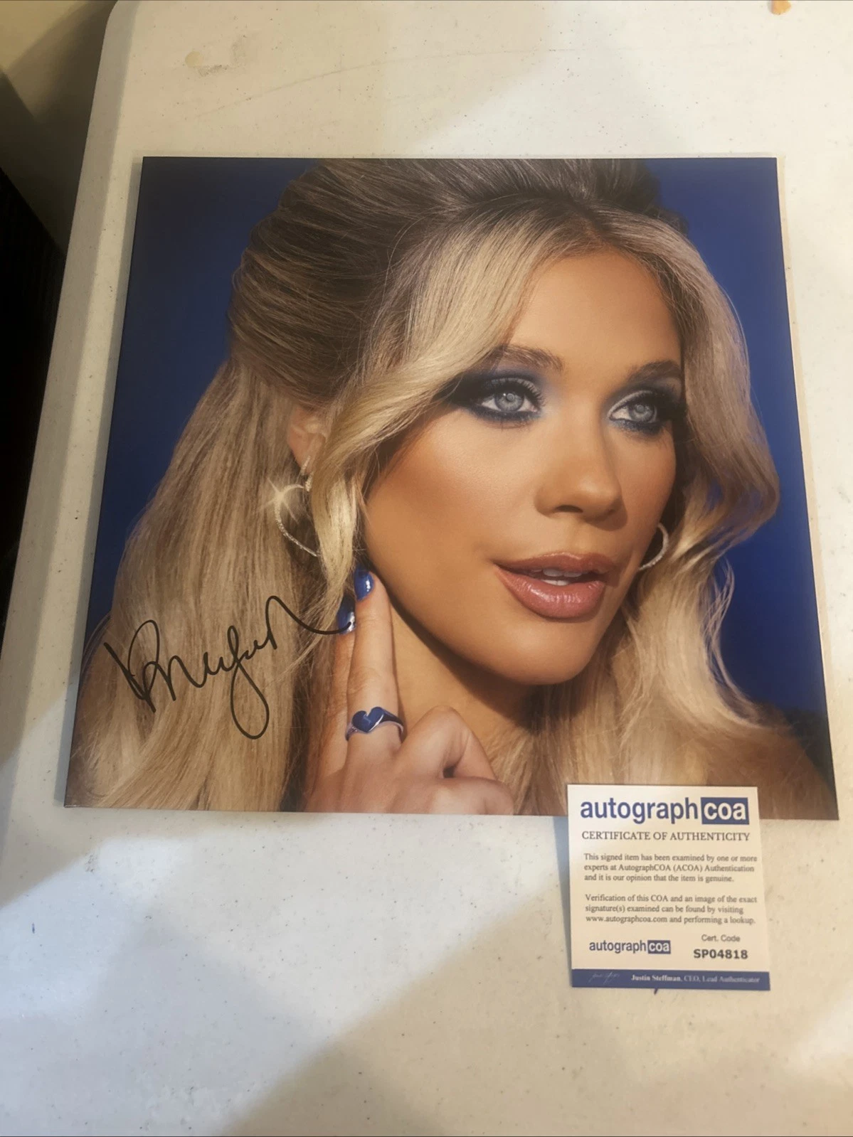 MEGAN MORONEY SIGNED AUTOGRAPH VINYL ALBUM ACOA AM I OKAY? RECORD LP COUNTRY