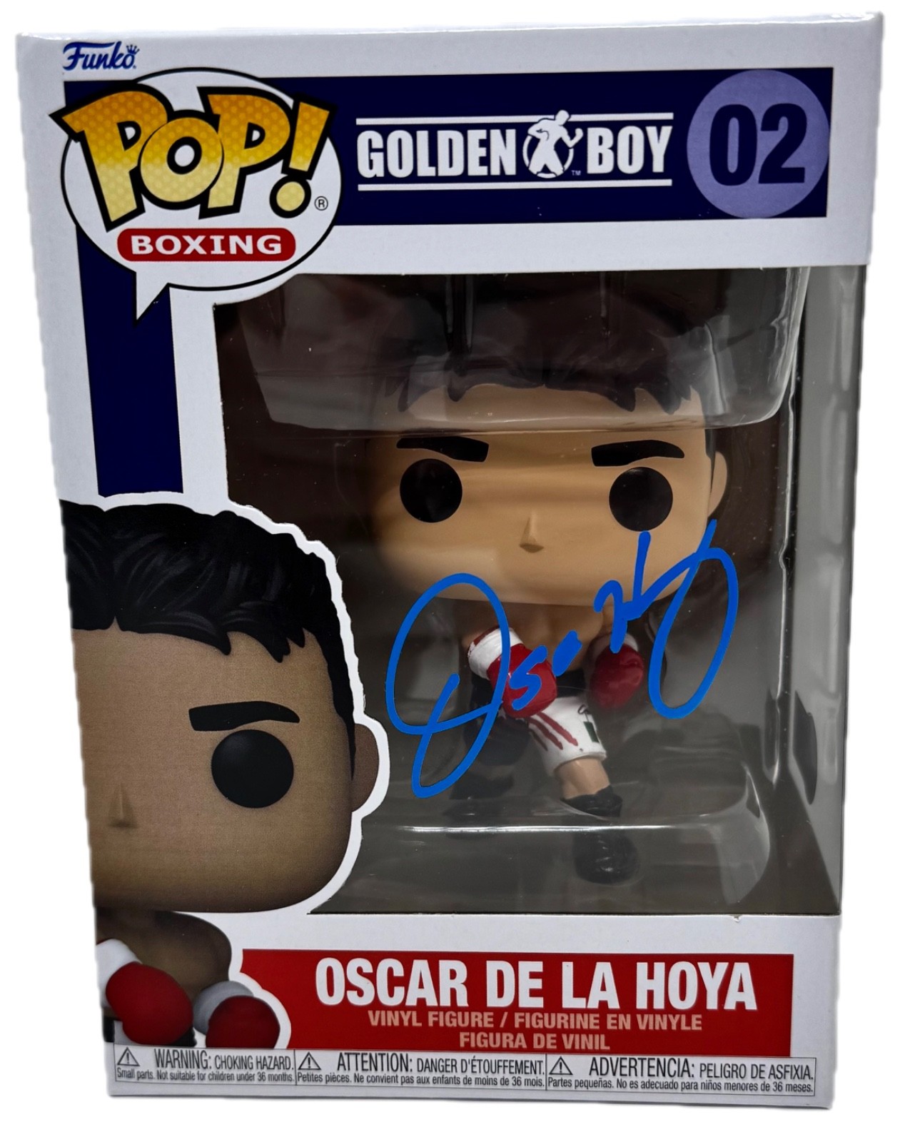 Oscar De La Hoya Signed Autograph Funko Pop Boxing #02 Golden Boy Beckett COA