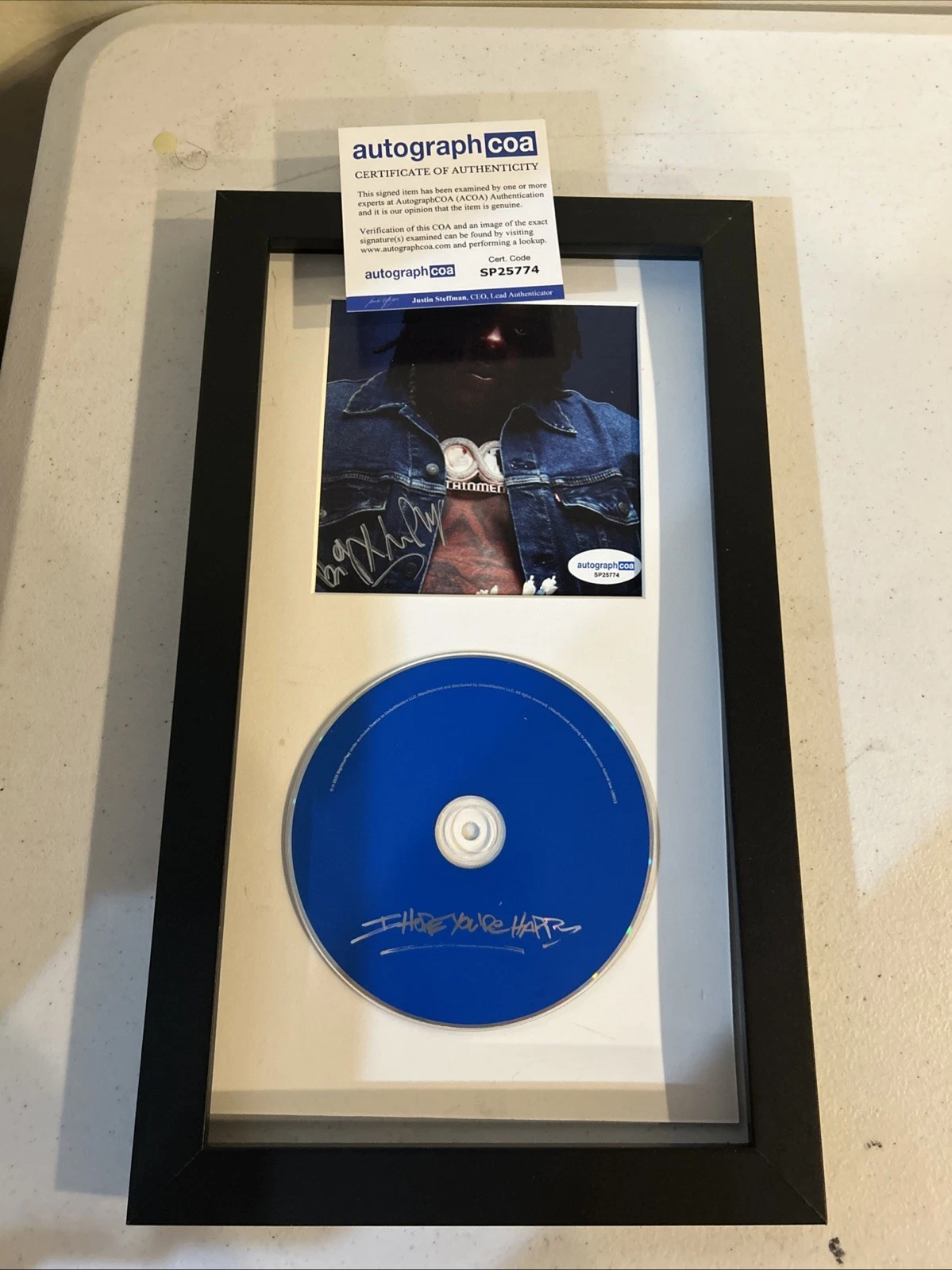 BIGXTHAPLUG SIGNED AUTOGRAPH FRAMED CD DISPLAY ACOA I HOPE YOU’RE HAPPY RAP