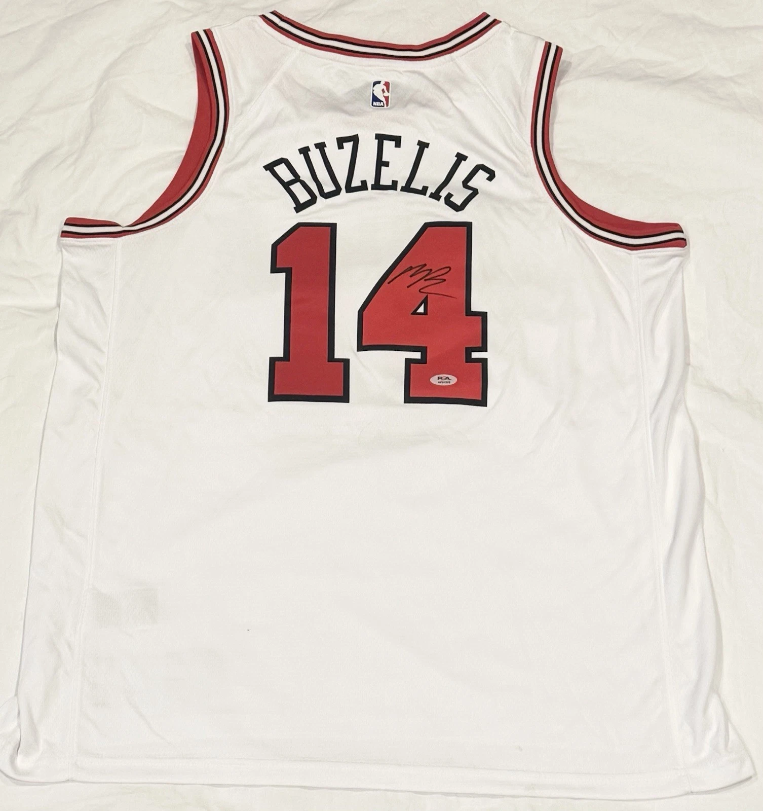 Matas Buzelis Signed Autographed Chicago Bulls Jersey PSA/DNA COA
