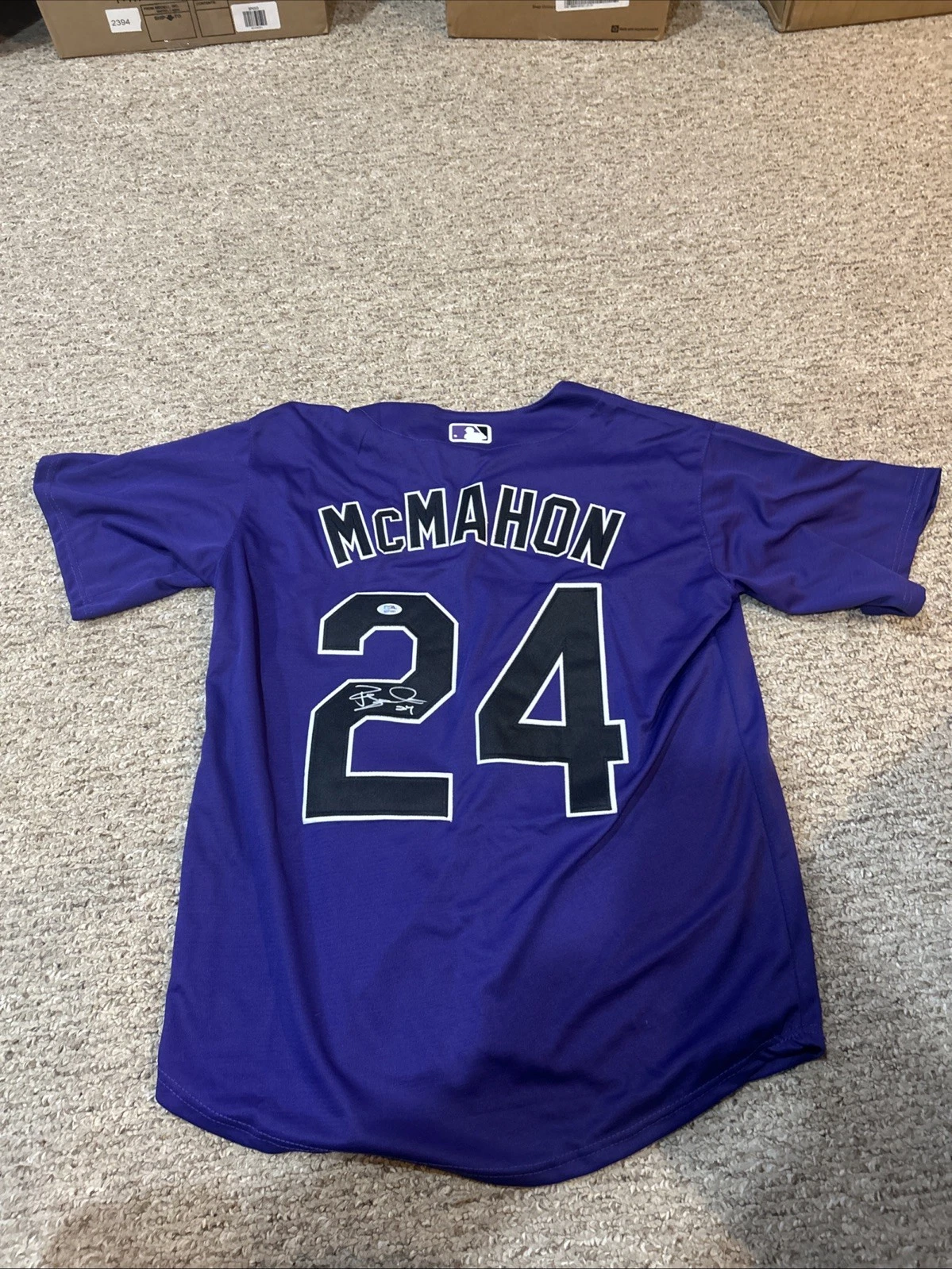 COLORADO ROCKIES- RYAN MCMAHON SIGNED AUTOGRAPH JERSEY PSA COA