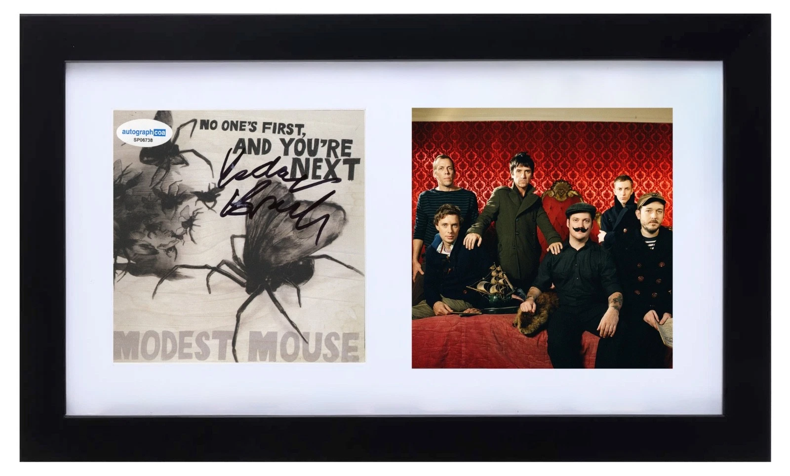 Isaac Brock Modest Mouse Signed No One's First You're Next CD Cover Framed ACOA