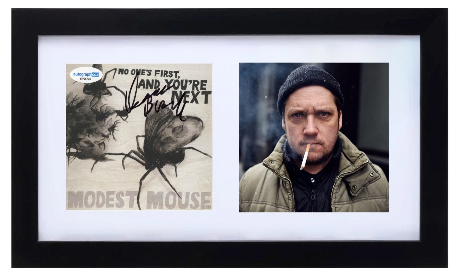 Isaac Brock Modest Mouse Signed Autograph No One's First CD Cover Framed ACOA