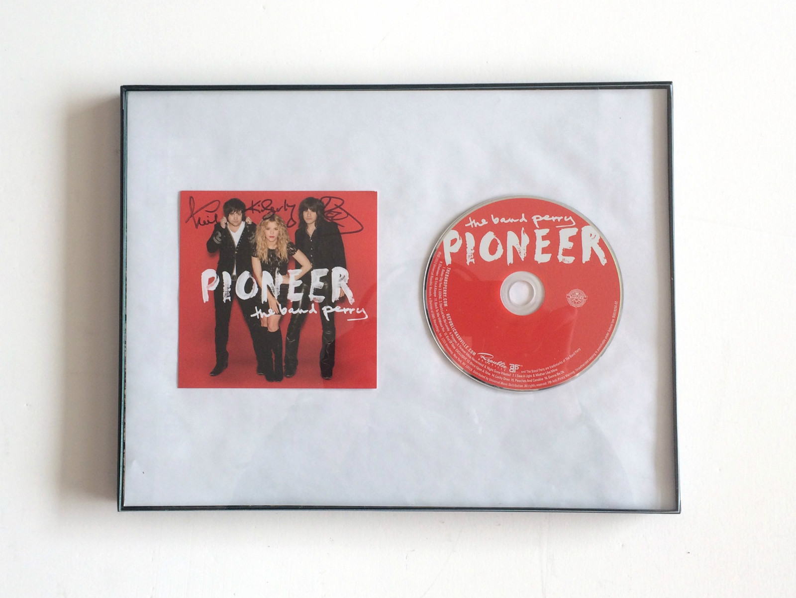 Pioneer THE BAND PERRY Signed Autographed FRAMED CD Album COA! DONE