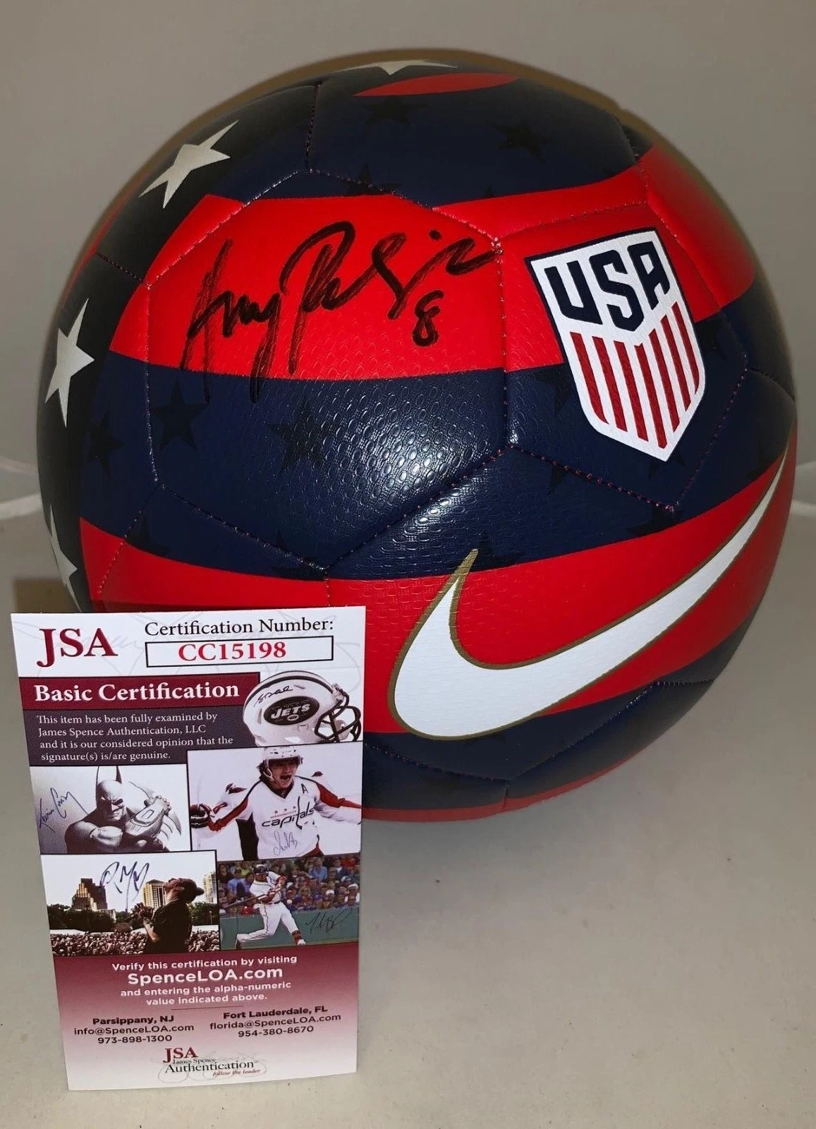 Amy Rodriguez signed Size 5 Nike USA Prestige Soccer Ball Team USA Womens JSA