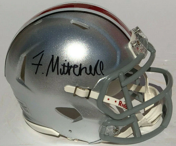 Ohio State Buckeyes #7 TERADJA MITCHELL Signed Autographed Mini Helmet COA