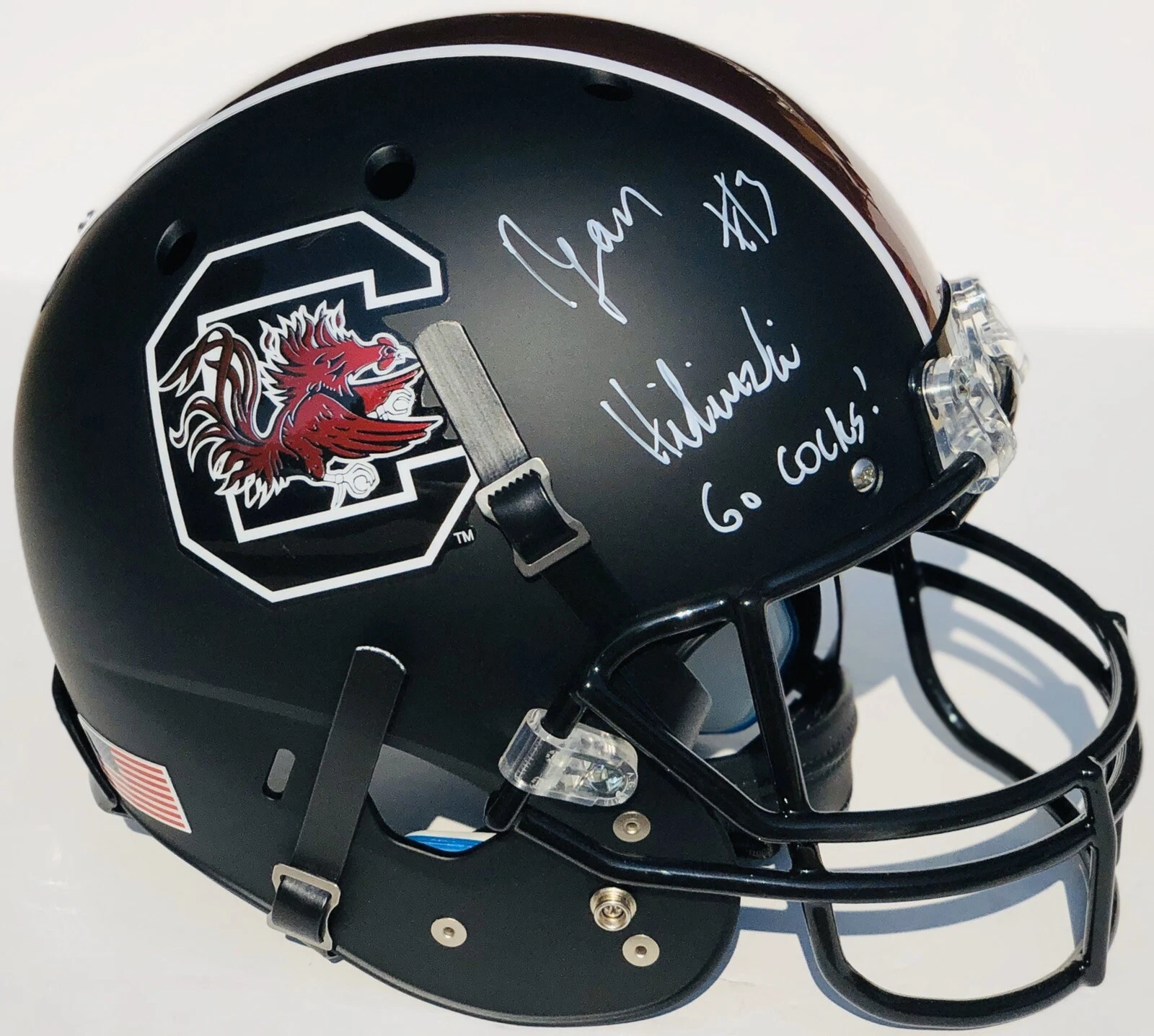 South Carolina Gamecocks #3 RYAN HILINSKI Signed Autographed F/S Helmet COA