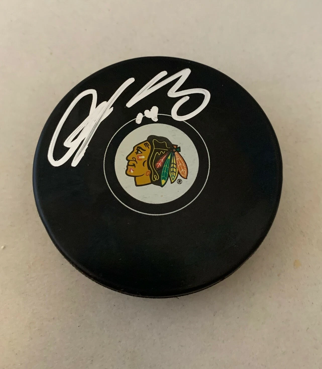 Chris Kunitz signed Chicago Blackhawks Puck autographed Hawks