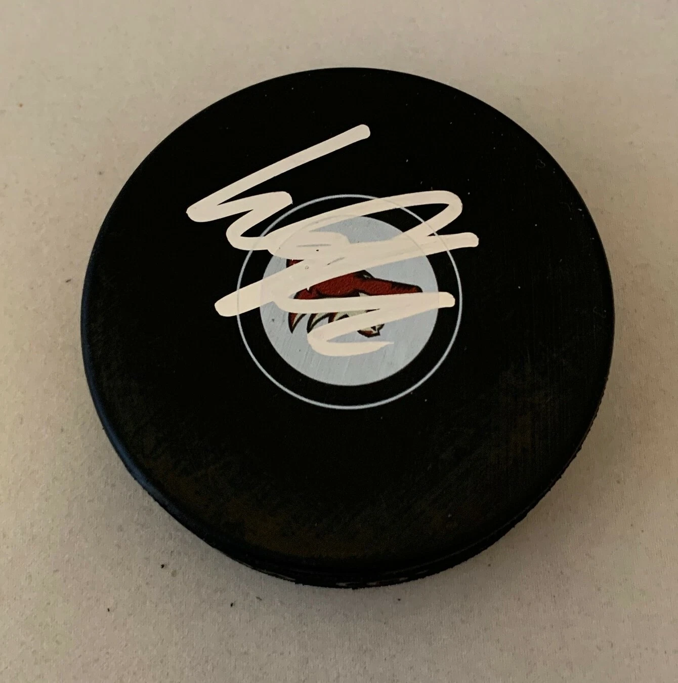 Christian Dvorak signed Arizona Coyotes Puck autographed 2