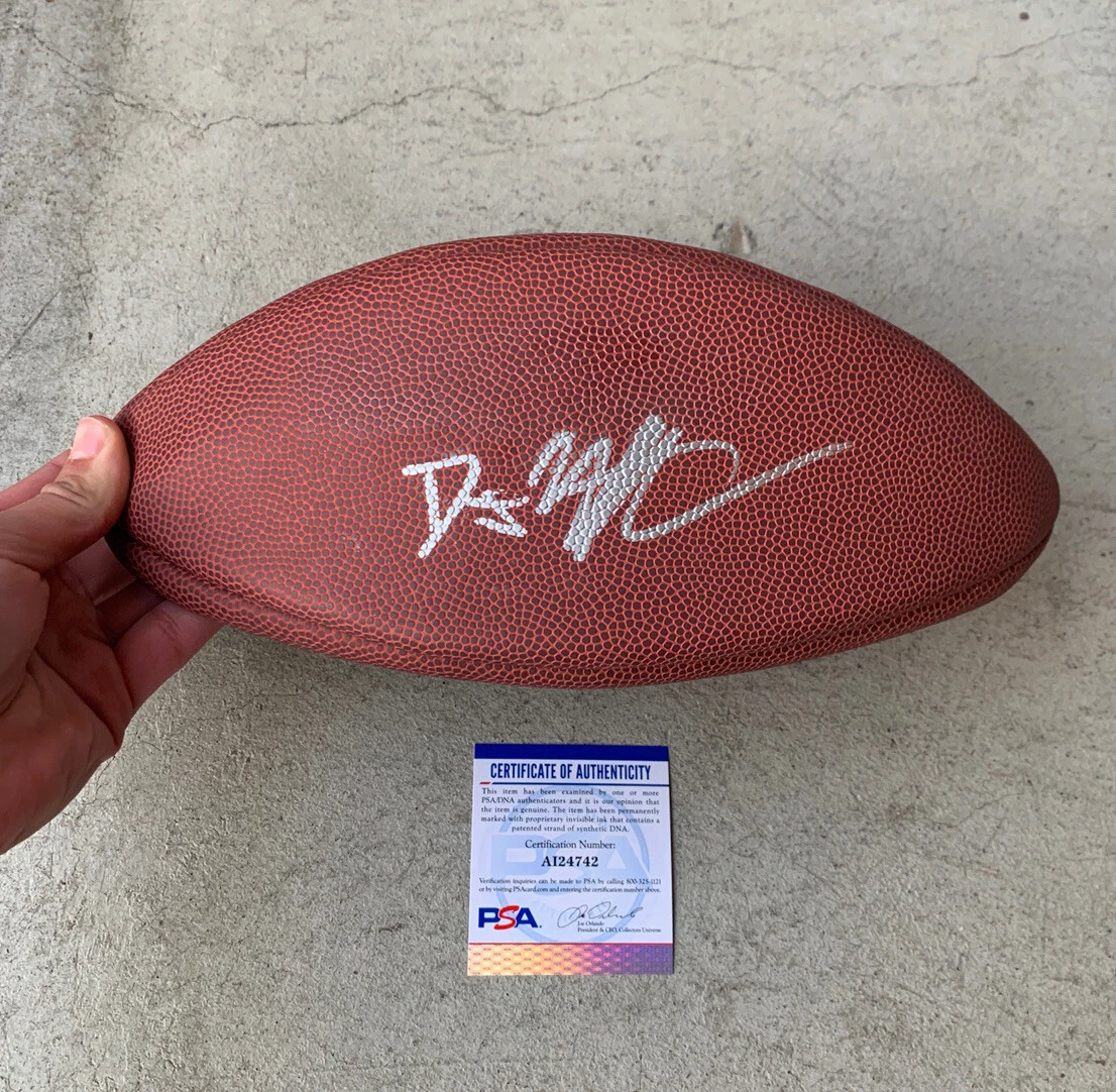 DJ Uiagalelei Signed NFL Replica Game Football PSA/DNA Coa Clemson Tigers