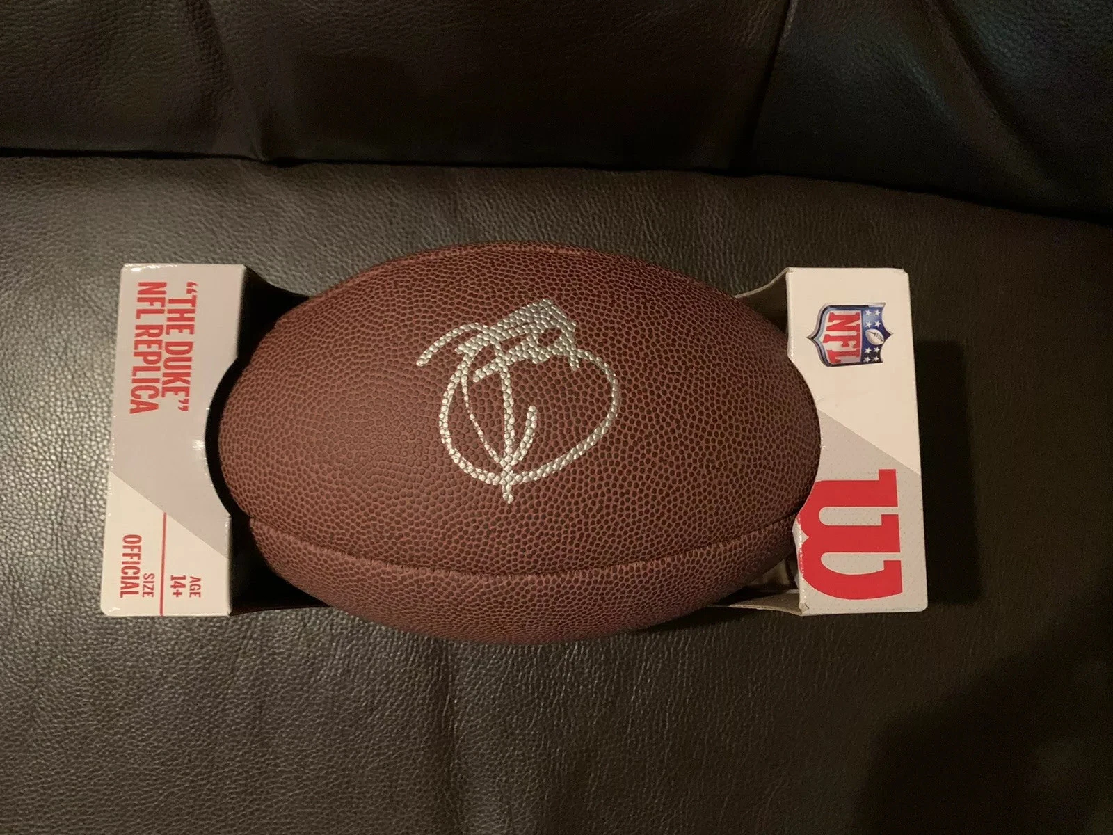 Tim Brown Signed The Duke Replica Game Football