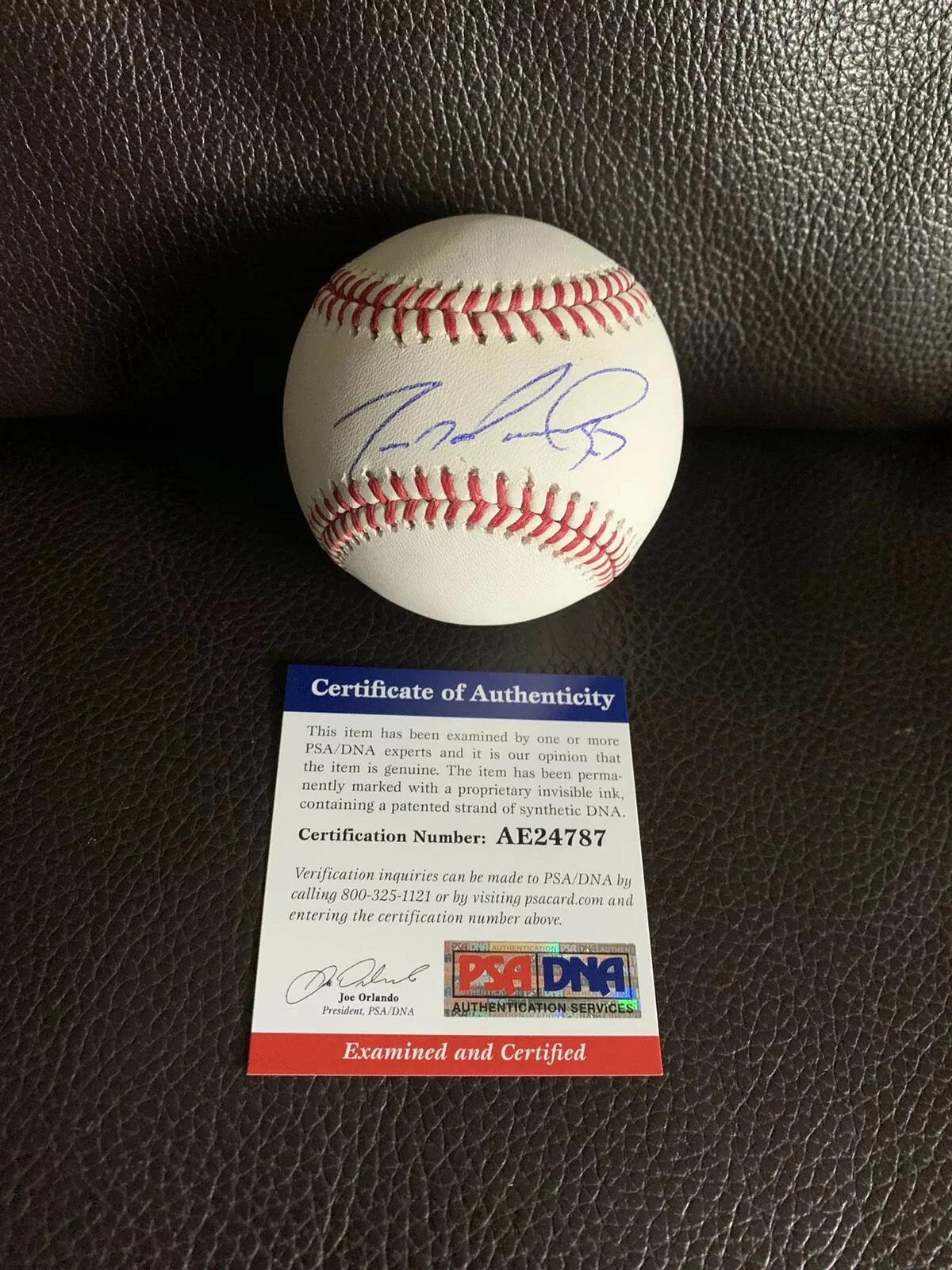 dereck rodriguez Signed ROMLB PSA/DNA