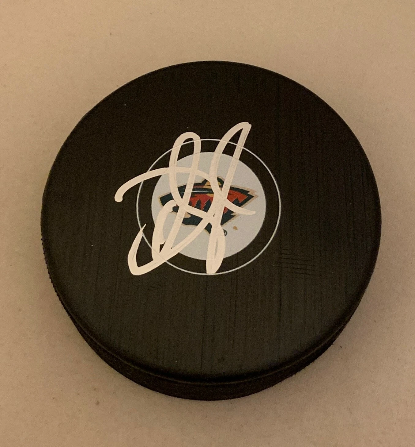 Devan Dubnyk signed Minnesota Wild Puck autographed