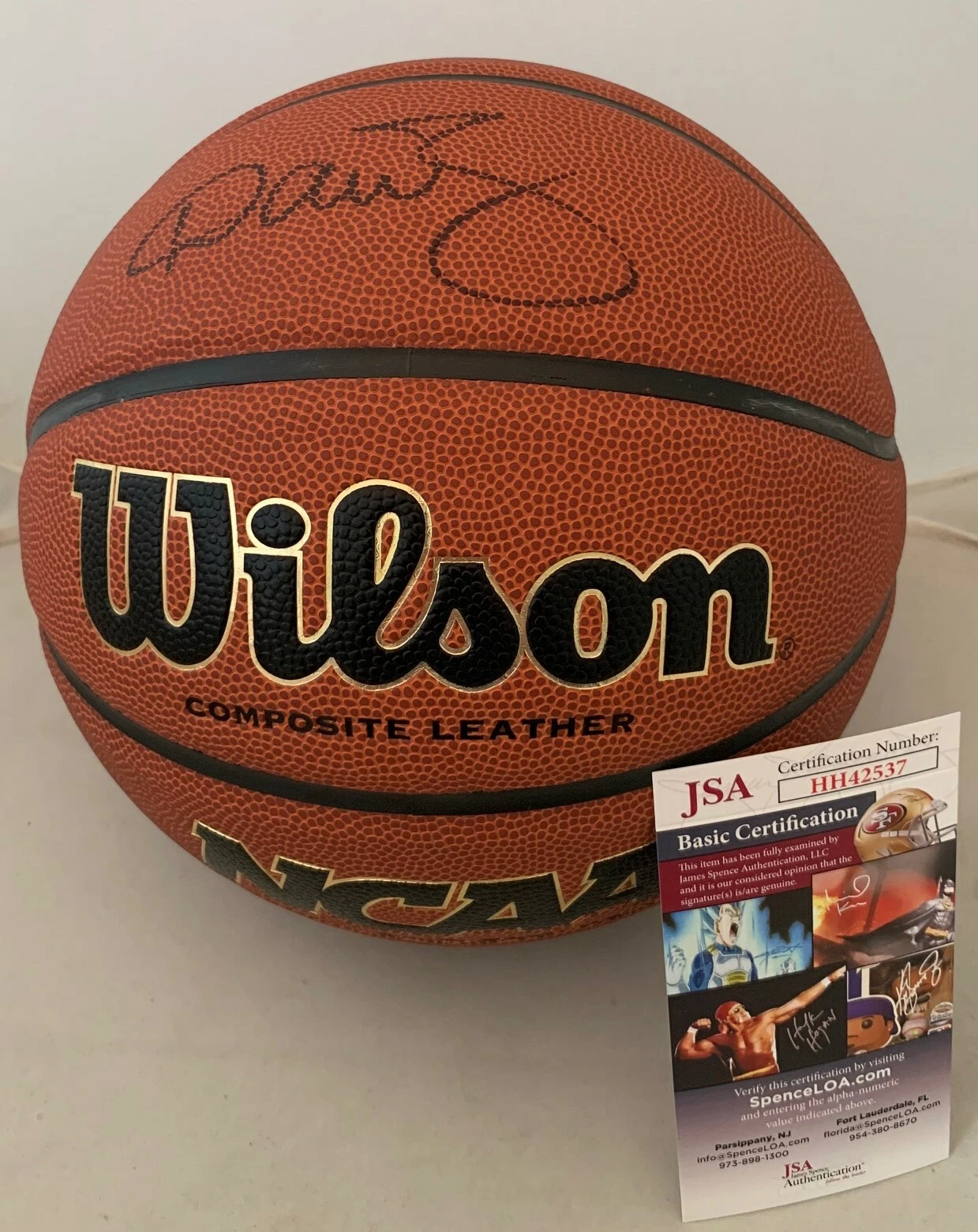 Dan Majerle Phoenix Suns signed F/S NCAA Basketball Ball Central Michigan JSA