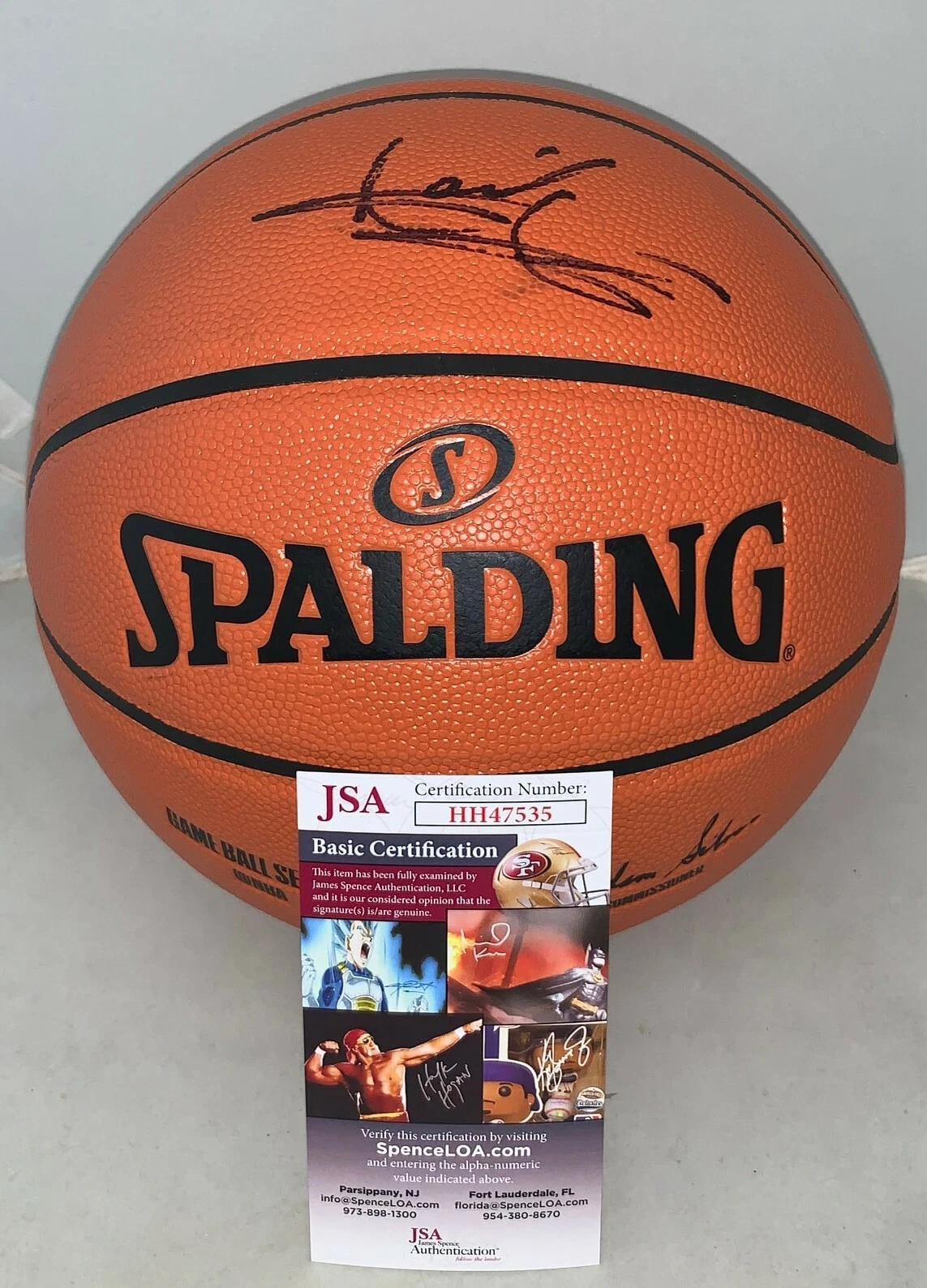 Isiah Thomas Detroit Pistons signed F/S NBA Replica Game Basketball Ball HOF JSA