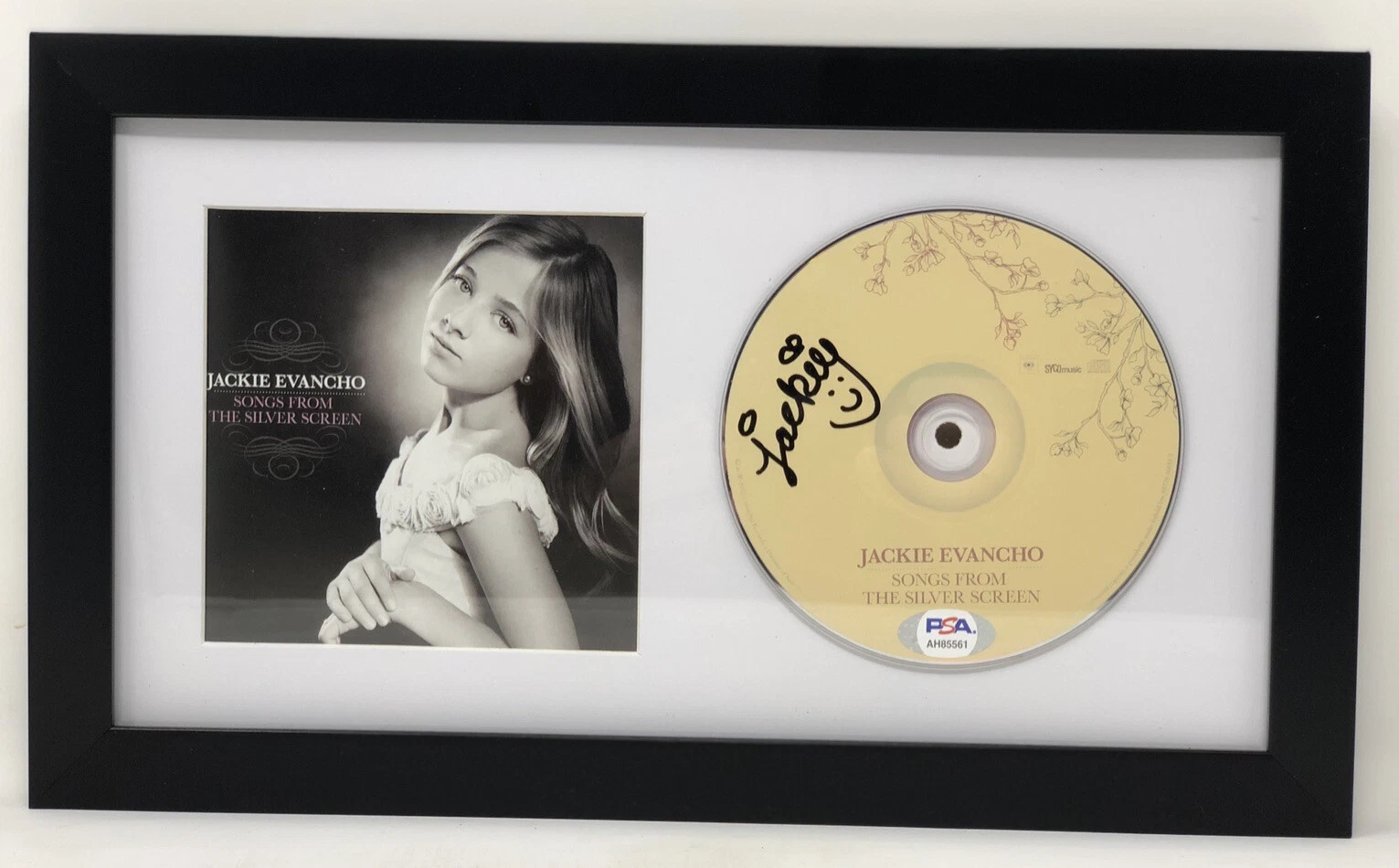 PSA/DNA Songs From The Silver Screen JACKIE EVANCHO Signed Autographed FRAMED CD