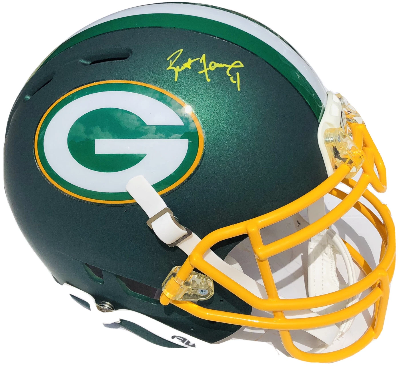 PSA/DNA Packers #4 BRETT FAVRE Signed F/S Custom Blaze Authentic Football Helmet
