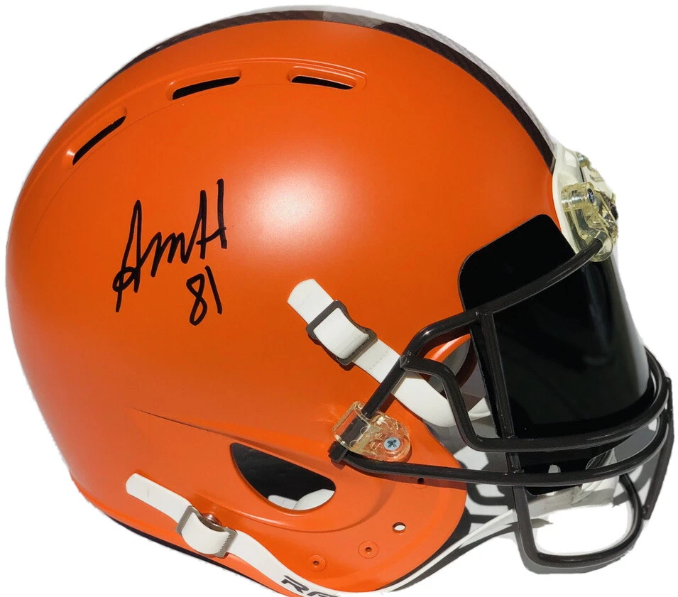 JSA Browns #81 AUSTIN HOOPER Signed Autographed F/S Authentic Football Helmet