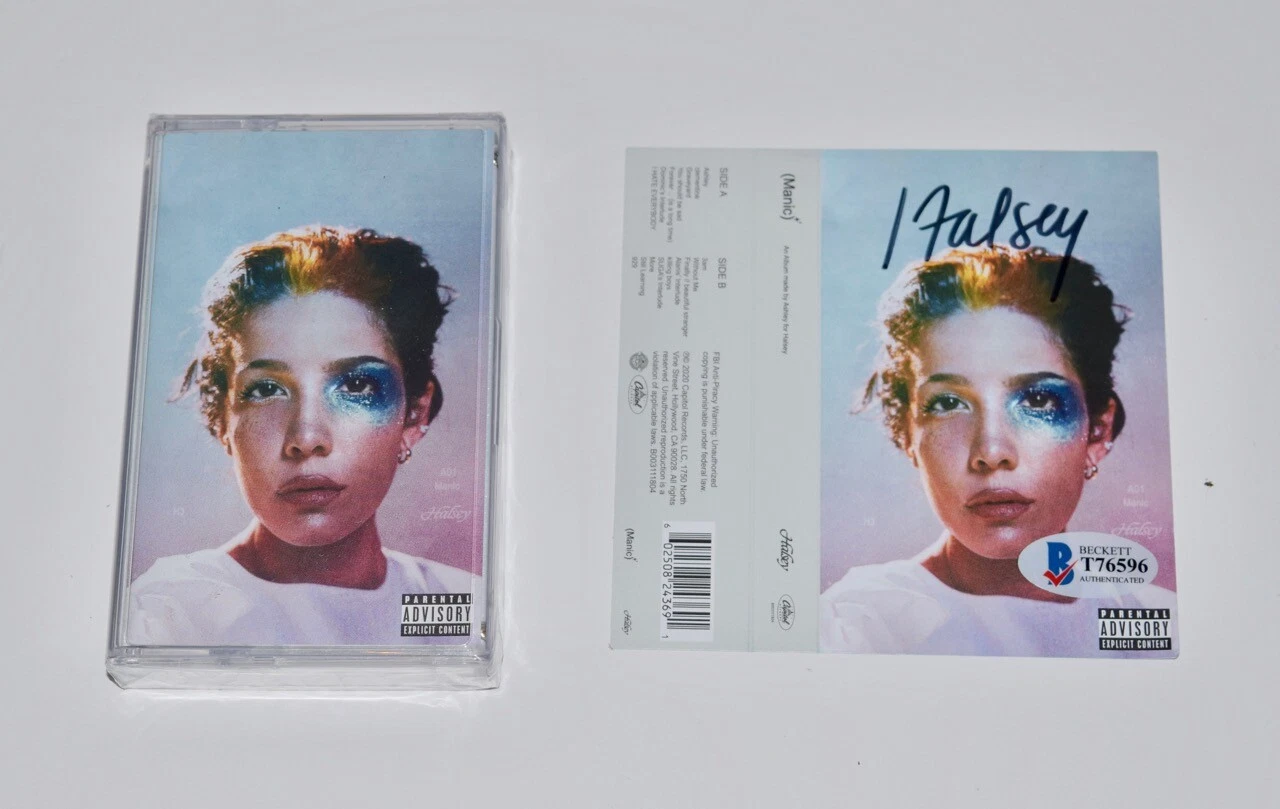 Halsey Signed Autographed MANIC Album Cassette Tape Cover Beckett BAS COA