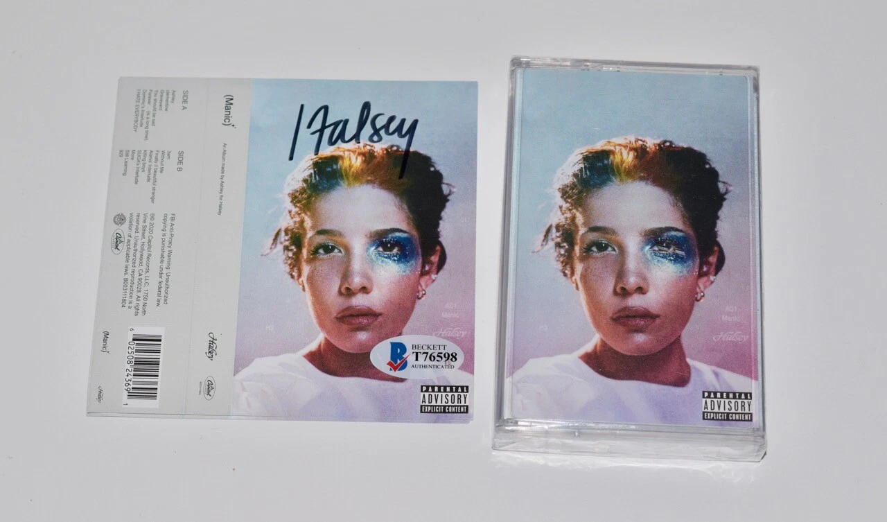 Halsey Signed Autographed MANIC Album Cassette Tape Cover Beckett BAS COA