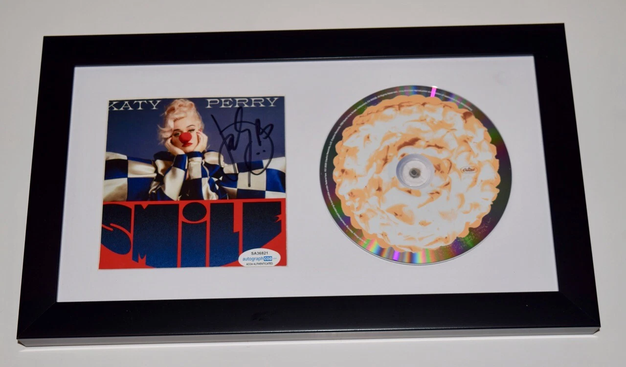 Katy Perry Signed Autographed Smile Framed CD Booklet Display ACOA COA