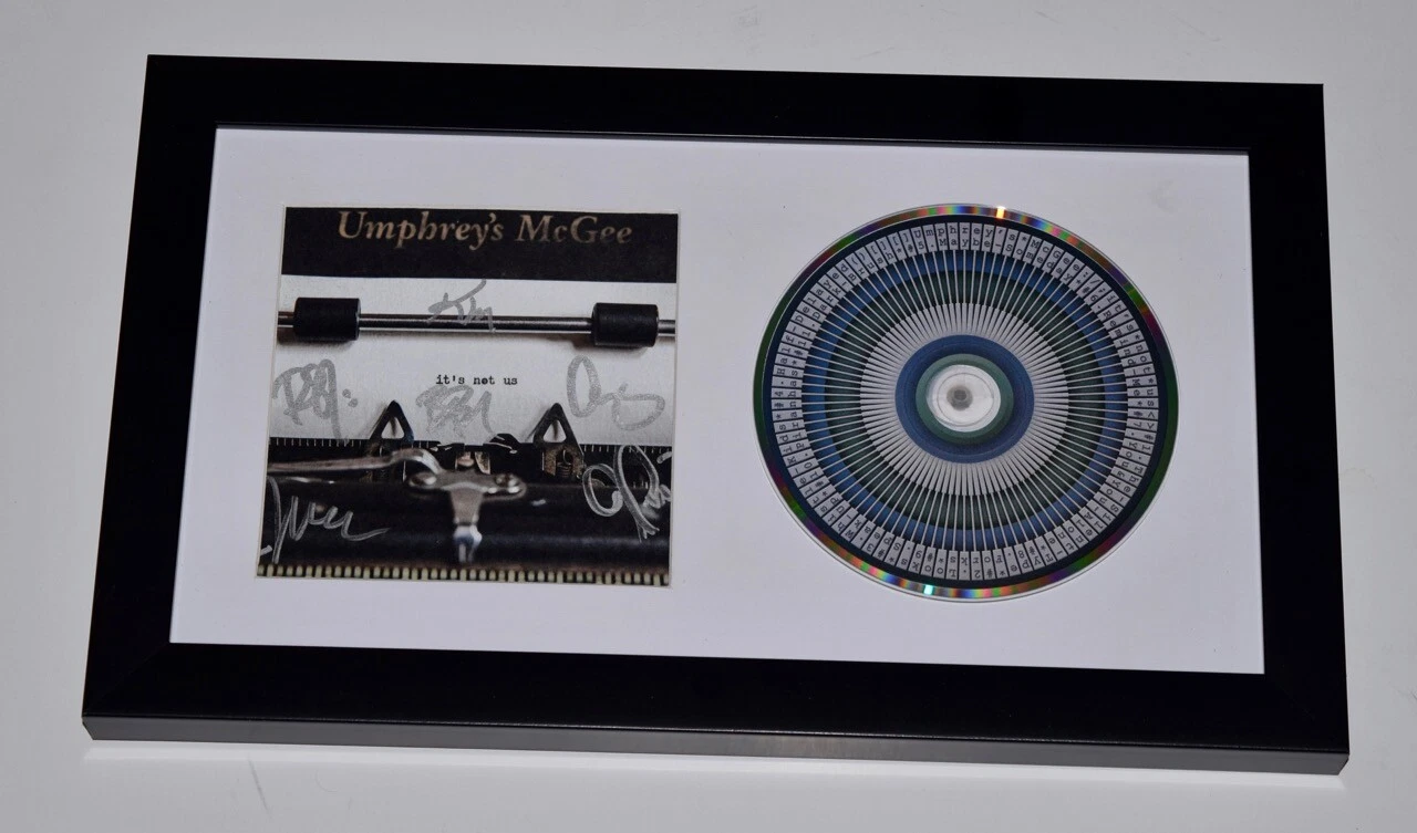 Umphrey's McGee Signed Autographed It's Not Us Framed CD Booklet Display COA