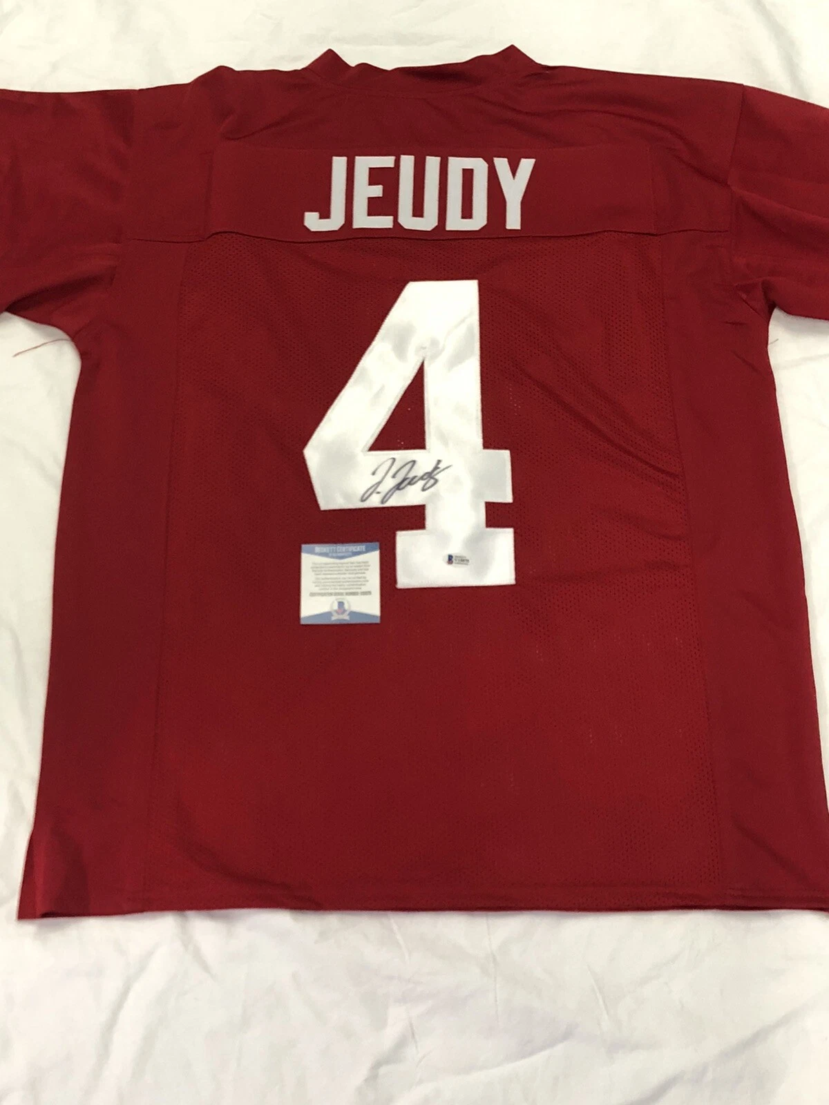 Jerry Jeudy Signed Autographed Alabama Crimson Tide Jersey Beckett