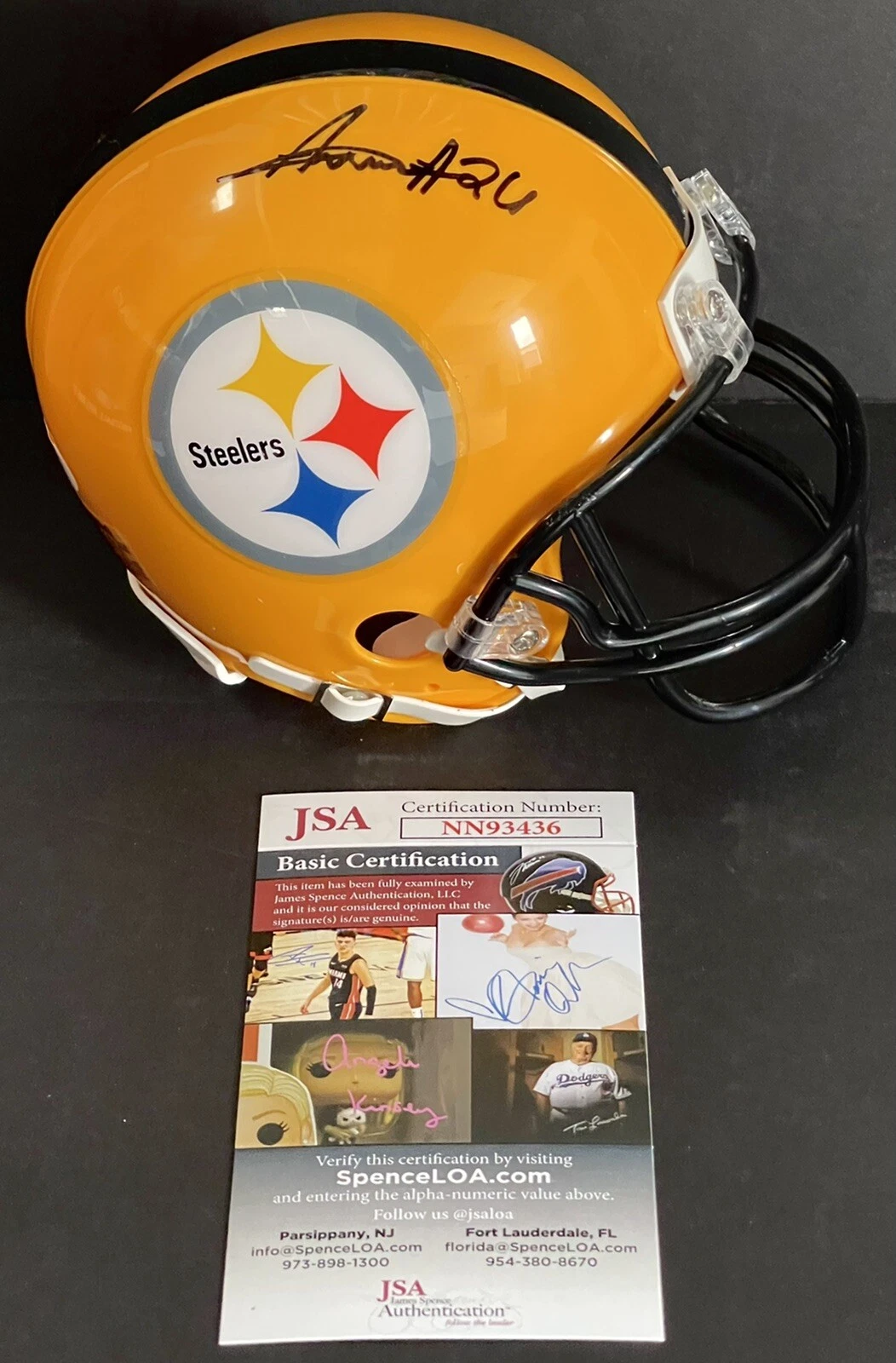 Anthony McFarland Signed Autographed Pittsburgh Steelers Mini Helmet JSA
