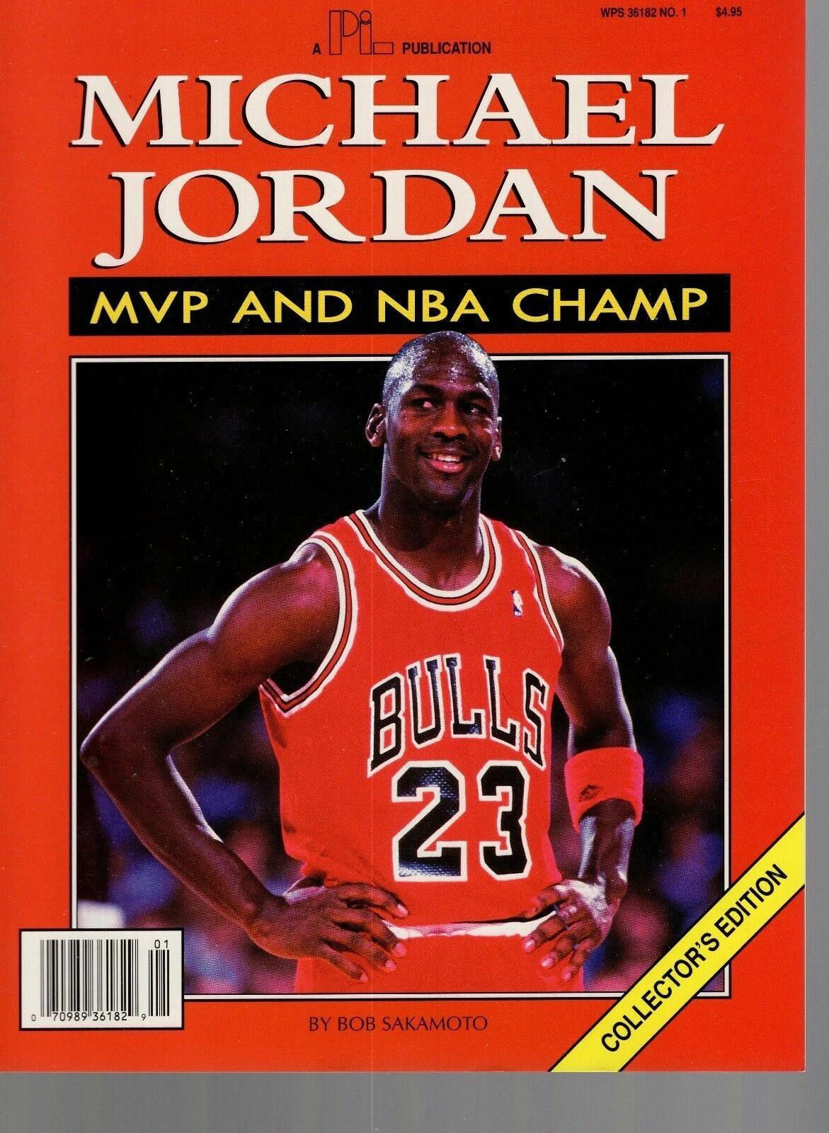 MICHAEL JORDAN MVP+NBA CHAMP MAGAZINE FROM 1991    NO MAILING LABEL    VERY RARE