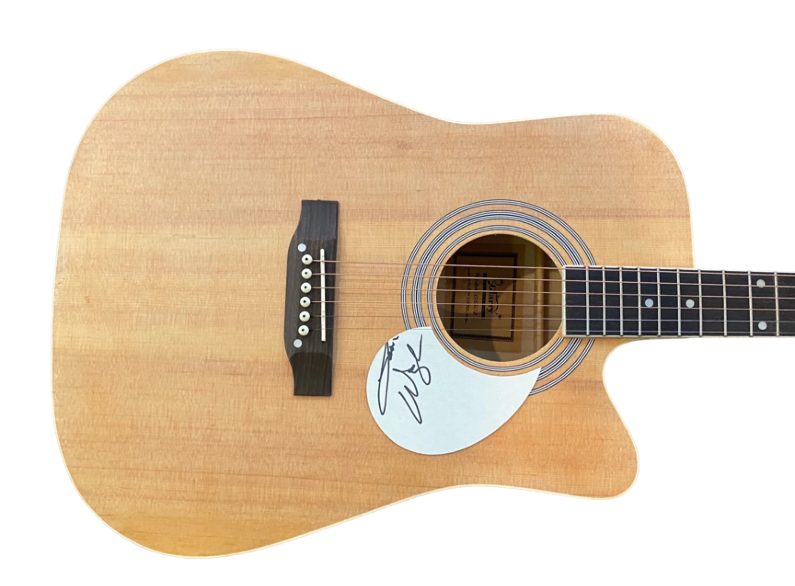 Waylon Jennings Signed Autograph Full Size Acoustic Guitar Country ACOA COA
