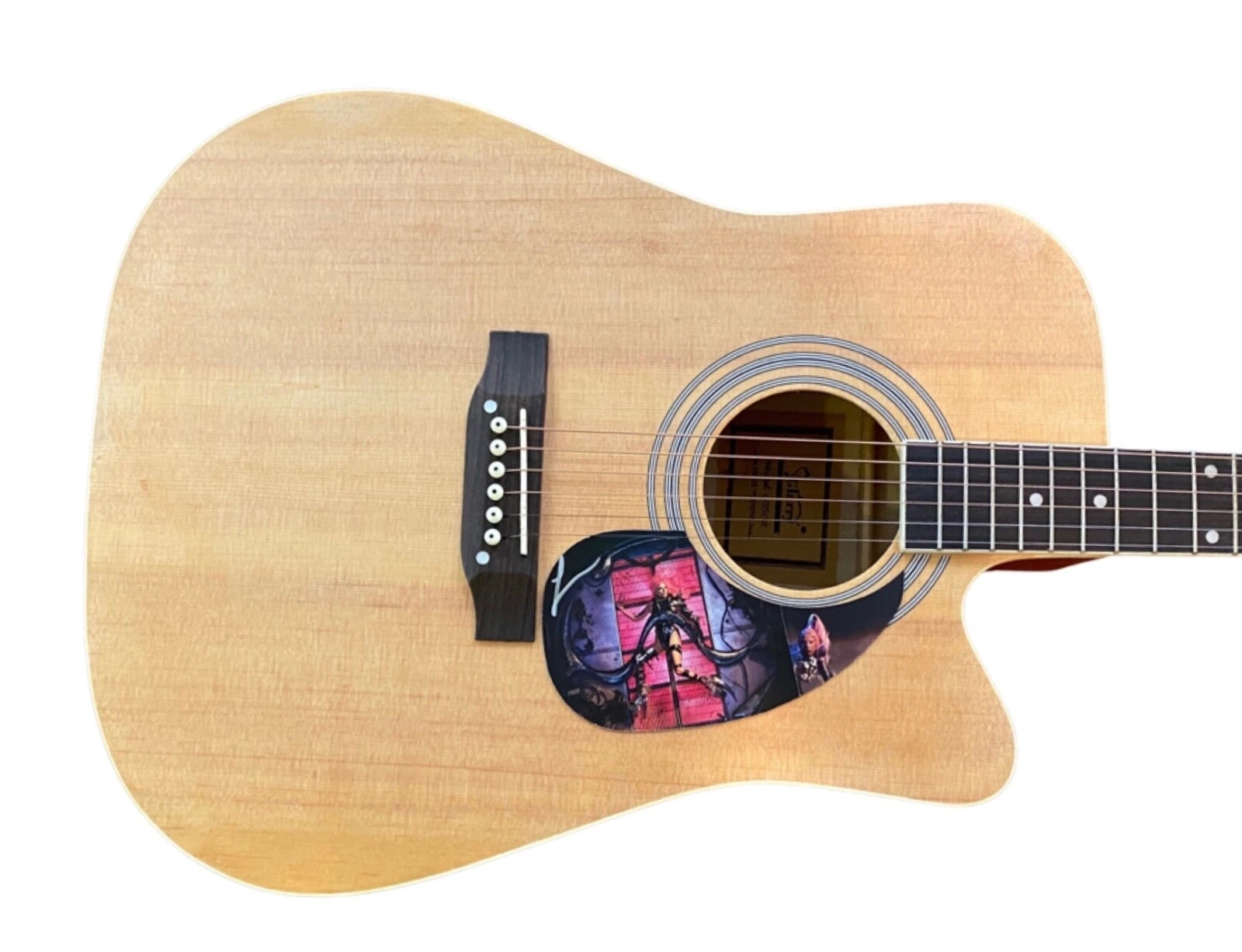 Lady Gaga Signed Autographed Full Size Acoustic Guitar ACOA COA