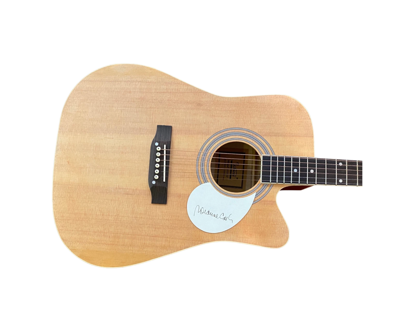 Rosanne Cash Signed Autograph Full Size Acoustic Guitar Johnny Daughter ACOA COA
