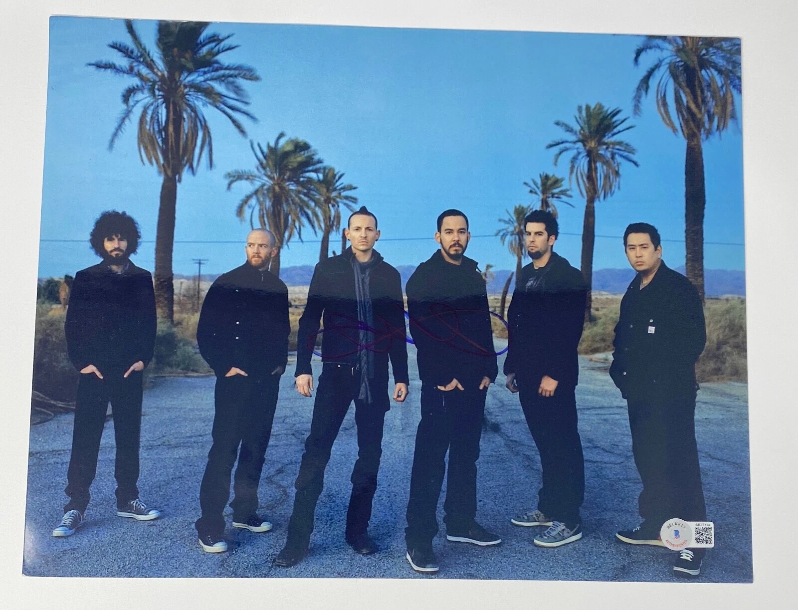 Chester Bennington Signed Autographed 11x14 Photo Linkin Park Beckett BAS COA